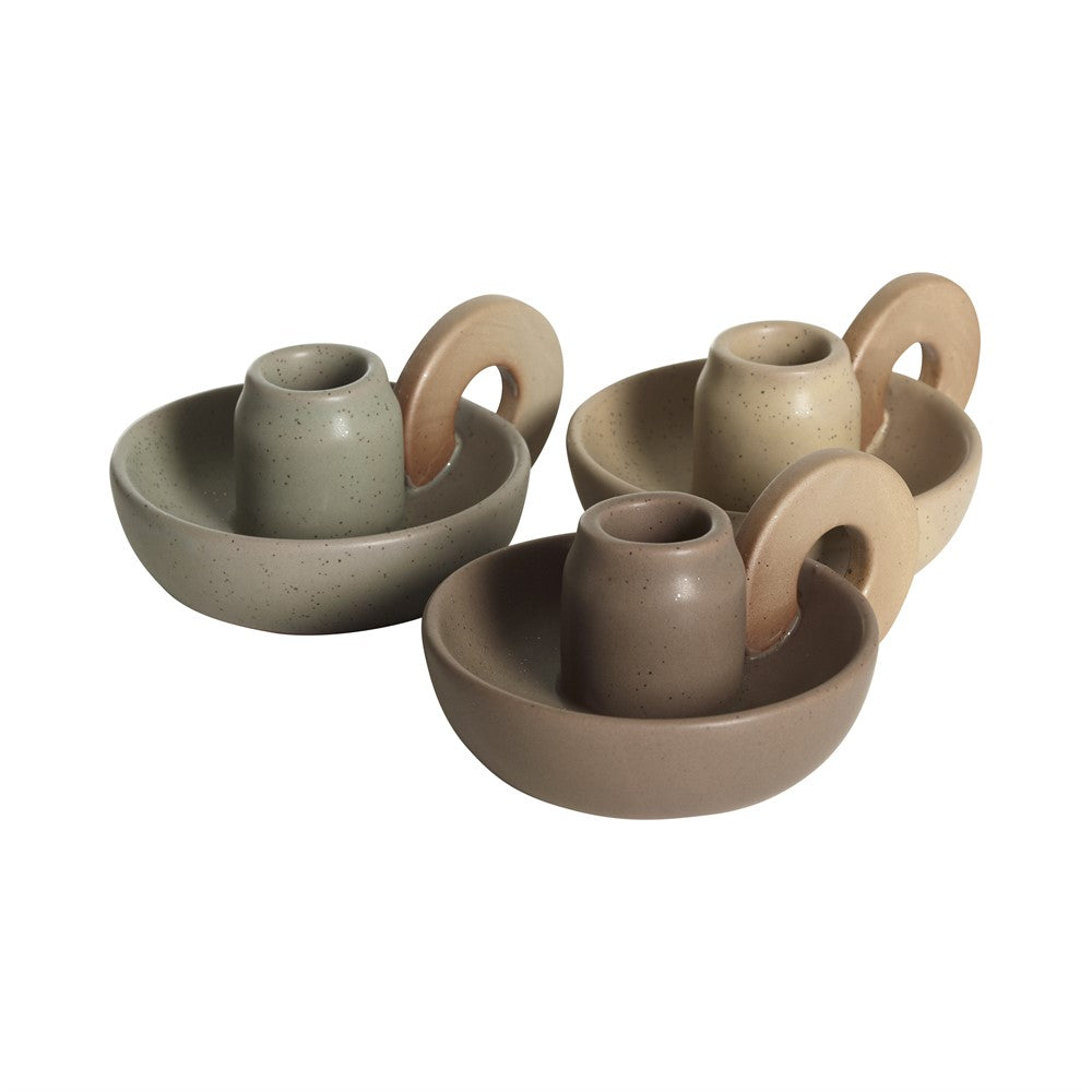 Mogihome Ljusstake Lottis, 13 X 10 X 6 Cm, Brun