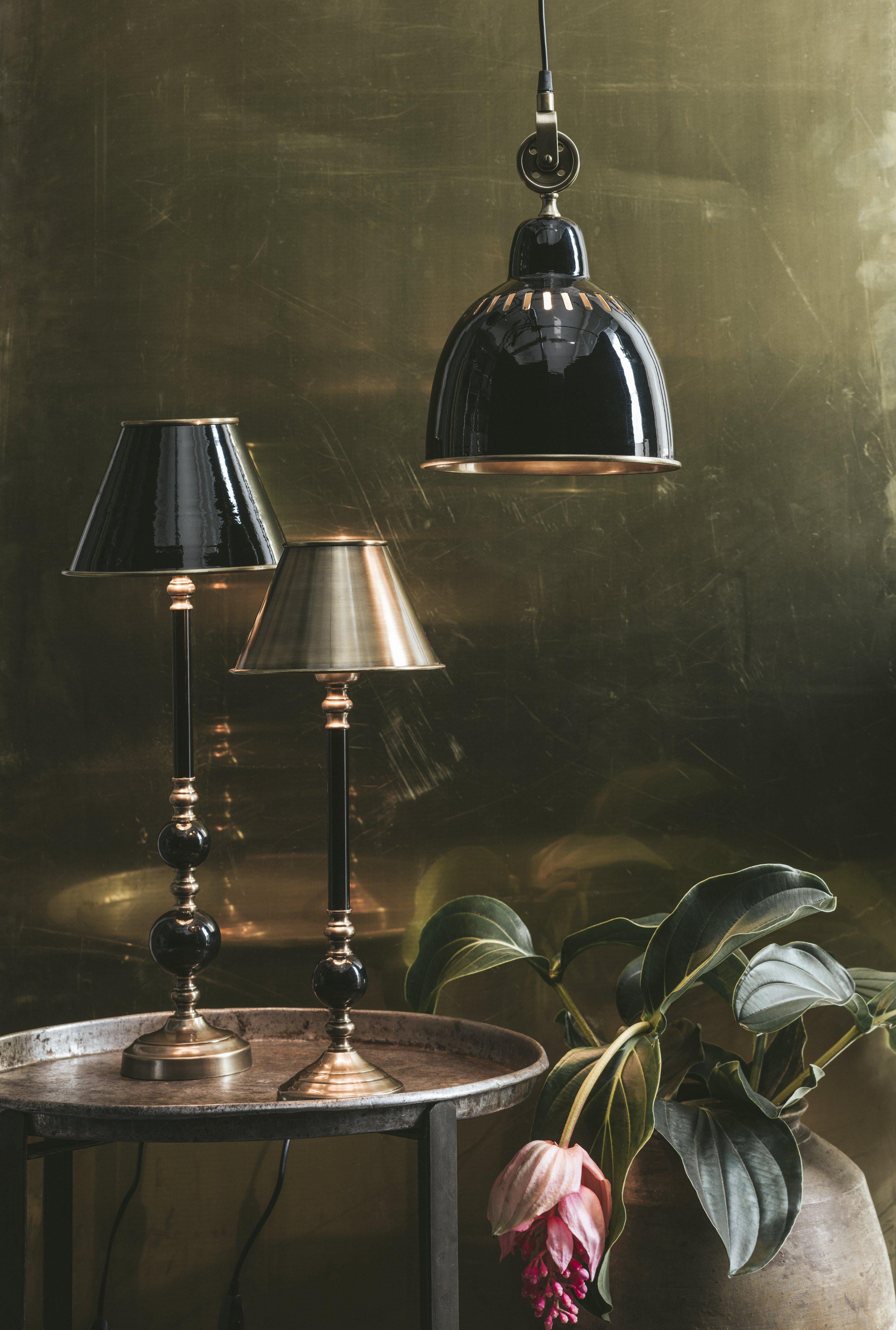 Pr Home Cleveland Taklampa/Antikmäss 23 cm, Svart