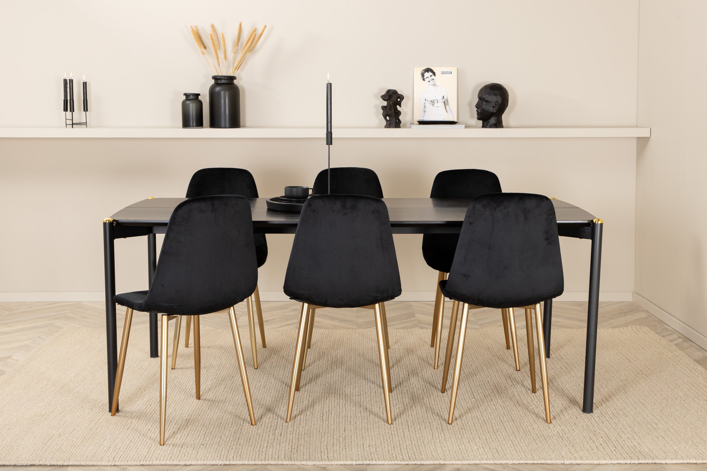 Venture Home Matgrupp Pelle med stolarna Polar