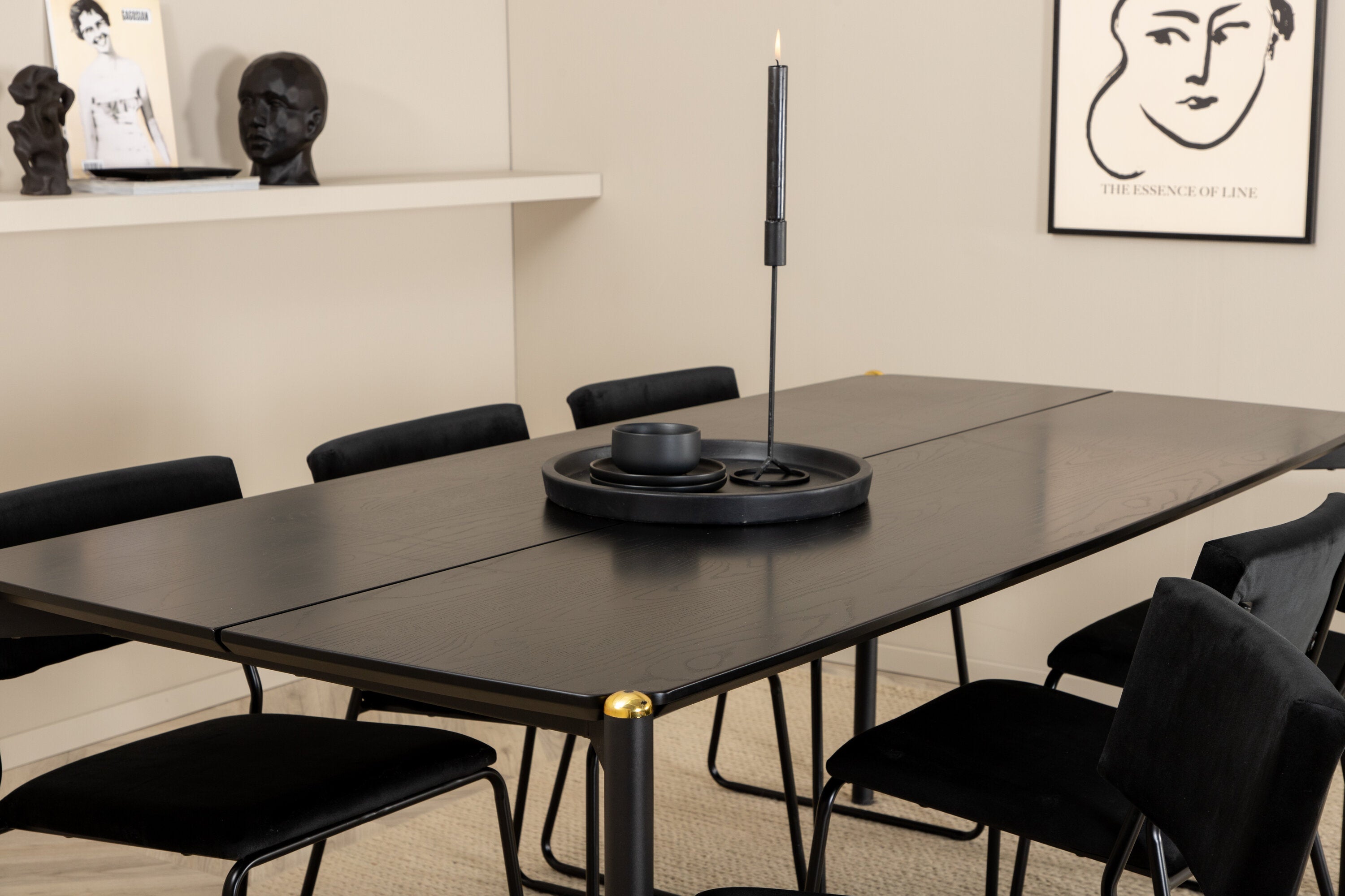 Venture Home Matgrupp Pelle med stolarna Kenth