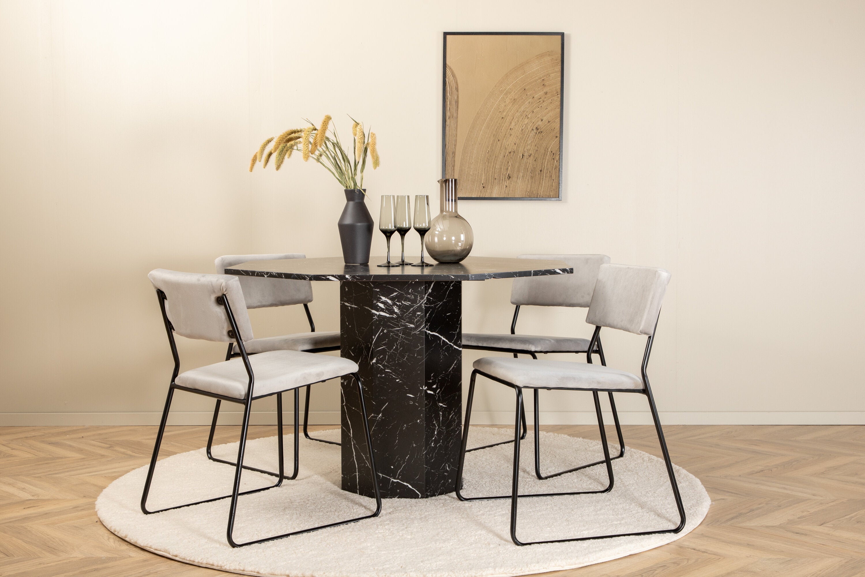 Venture Home Matgrupp Marbs med stolarna Kenth