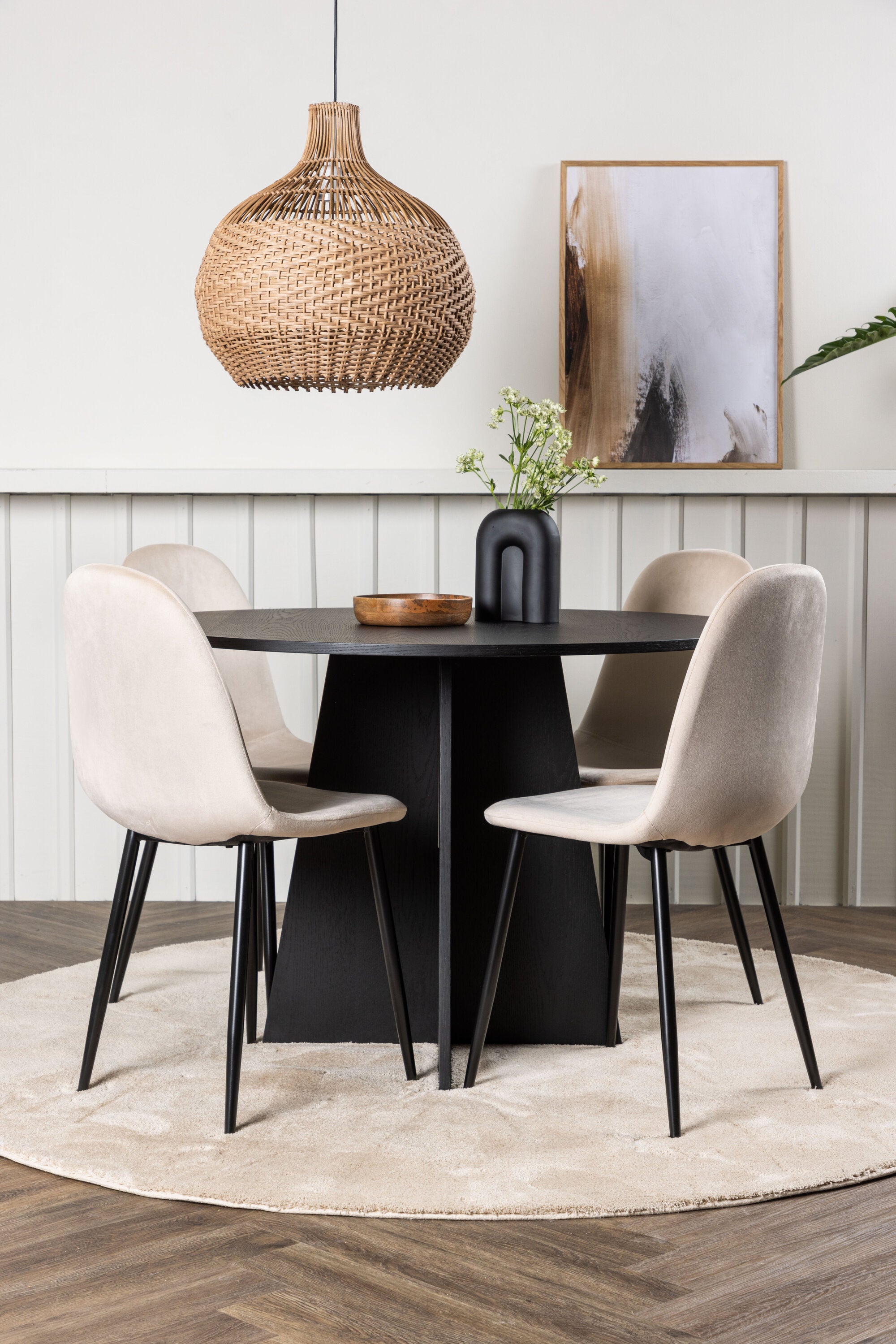 Venture Home Matgrupp Bootcut med 4st matstolar Polar