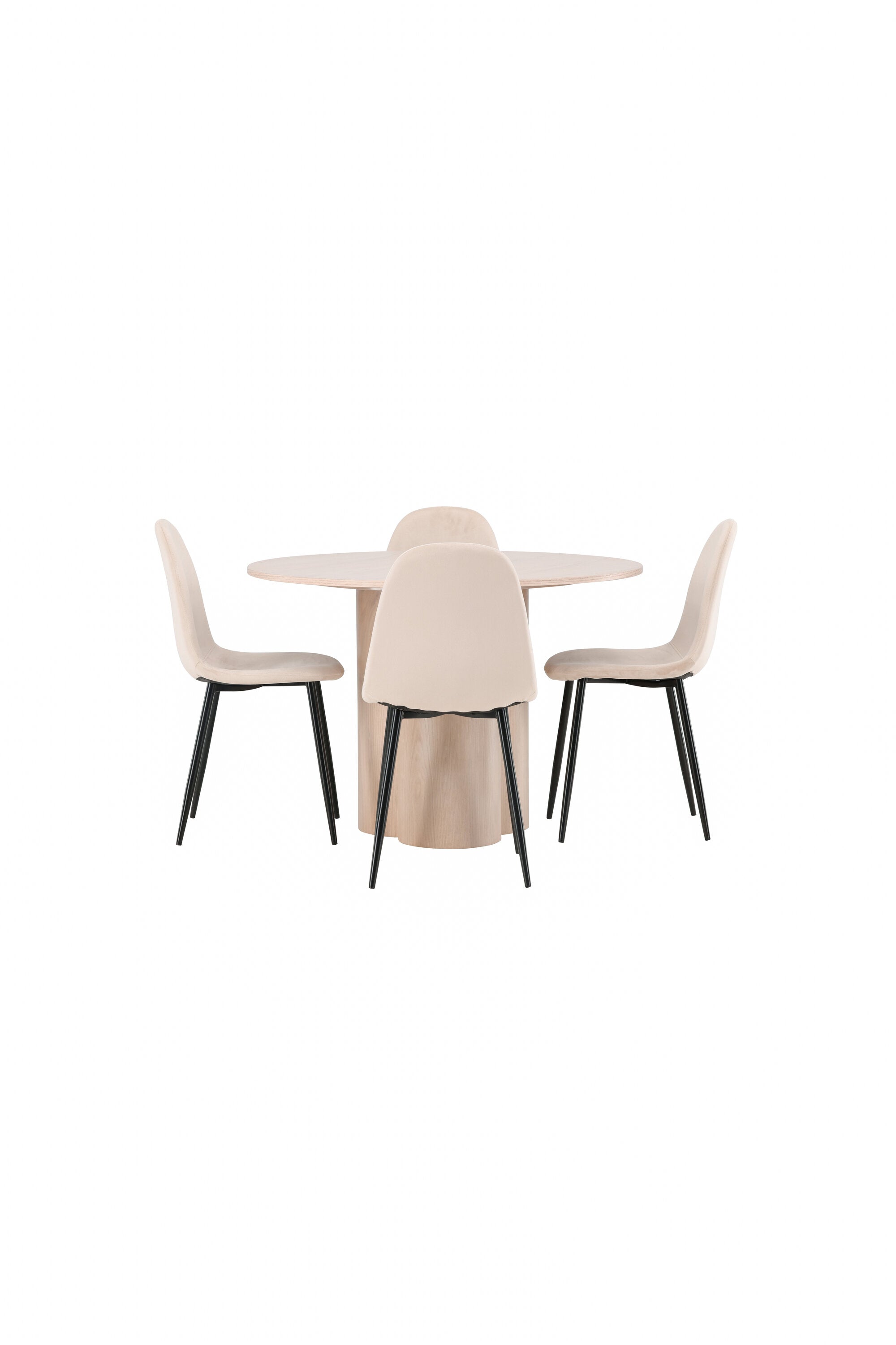 Venture Home Matgrupp Olivia med 4st matstolar Polar