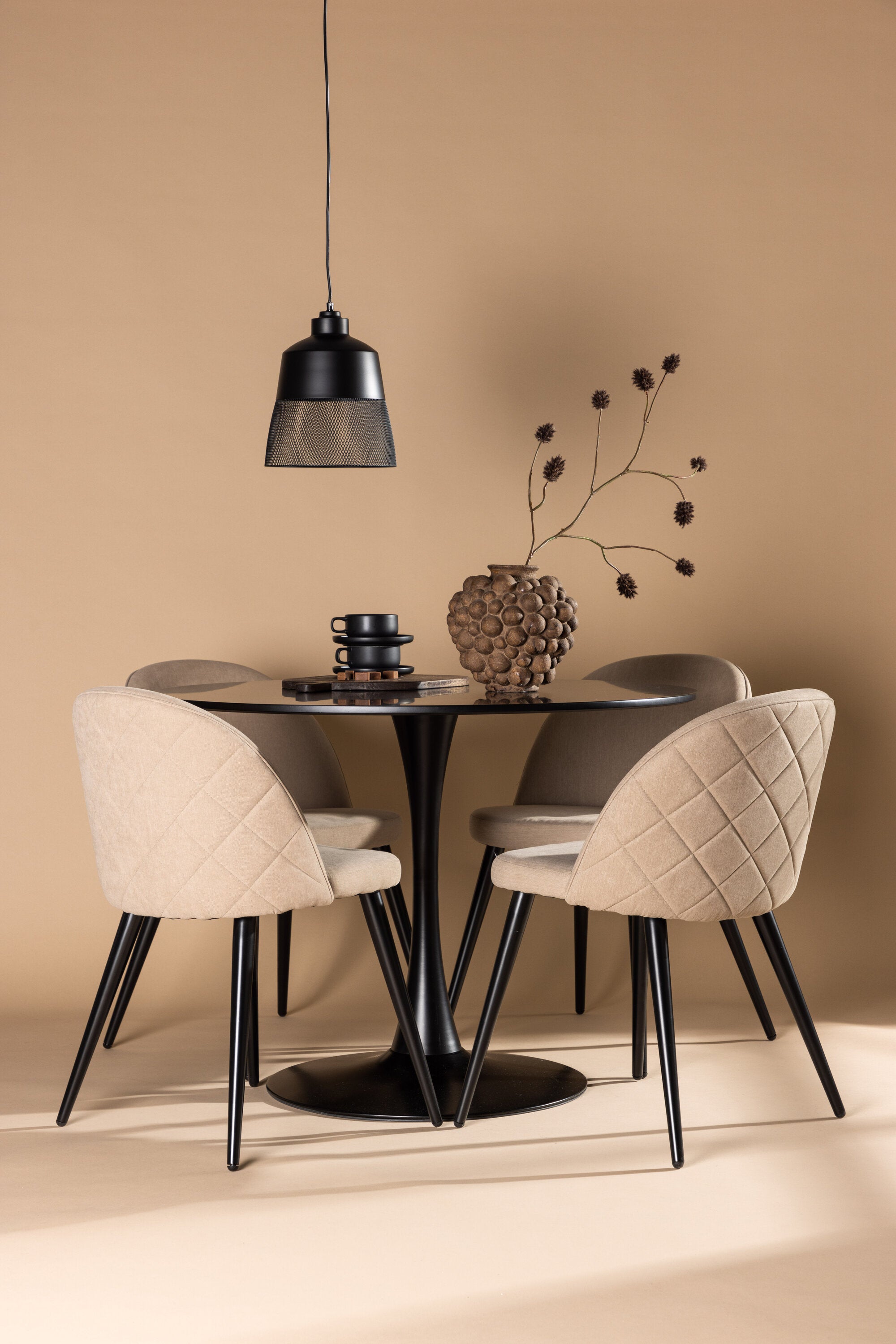 Venture Home Matgrupp Glade med 4st matstolar Velvet