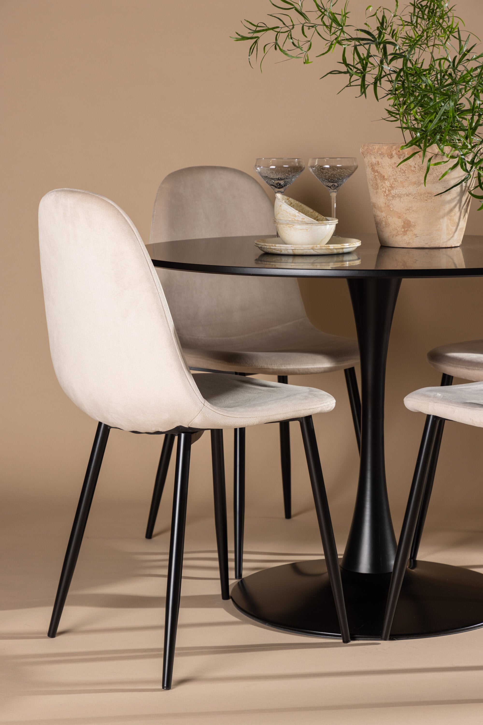 Venture Home Matgrupp Glade med 4st matstolar Polar