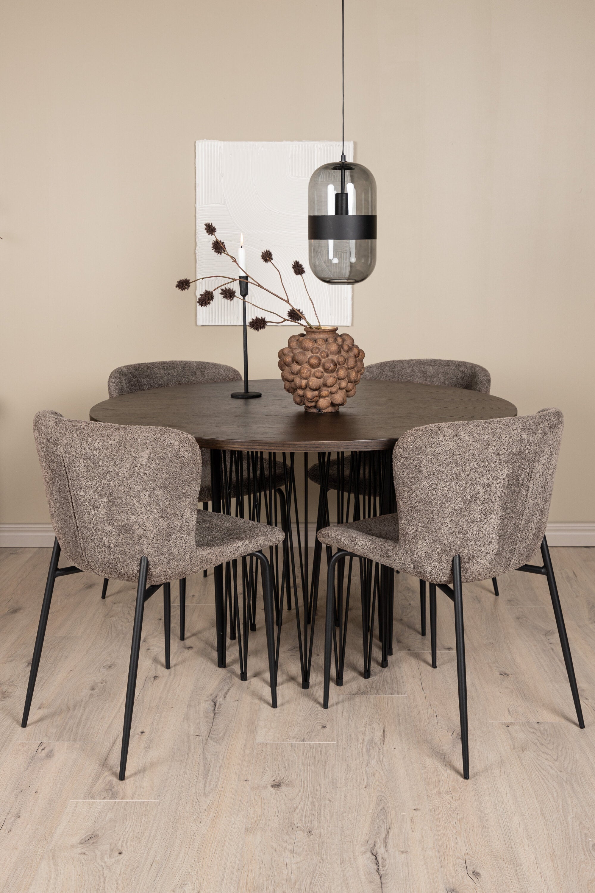 Venture Home Stone Rund Matgrupp