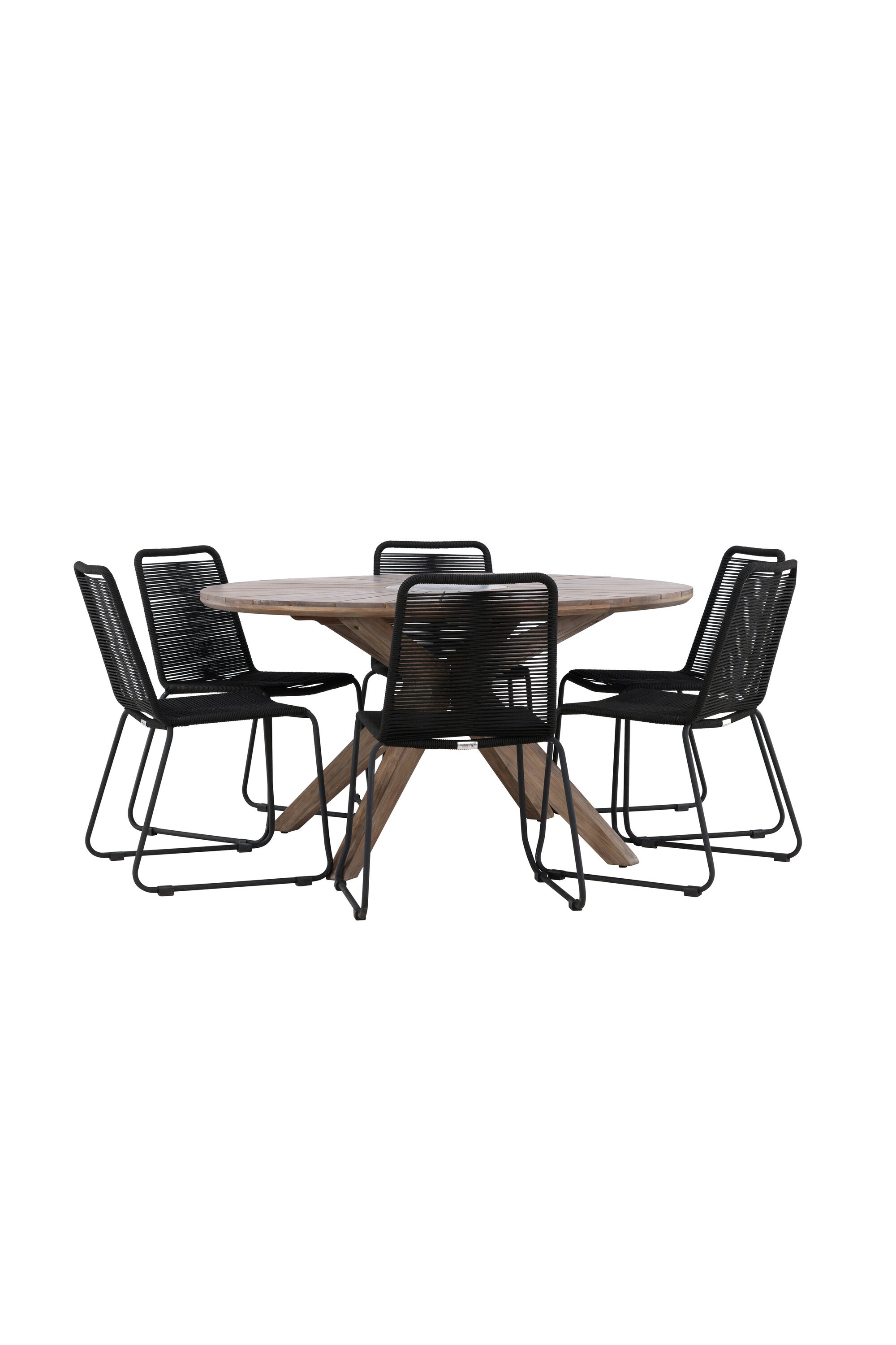 Venture Home Rosario Matgrupp Ø140 cm Med 6 Lindos Stolar