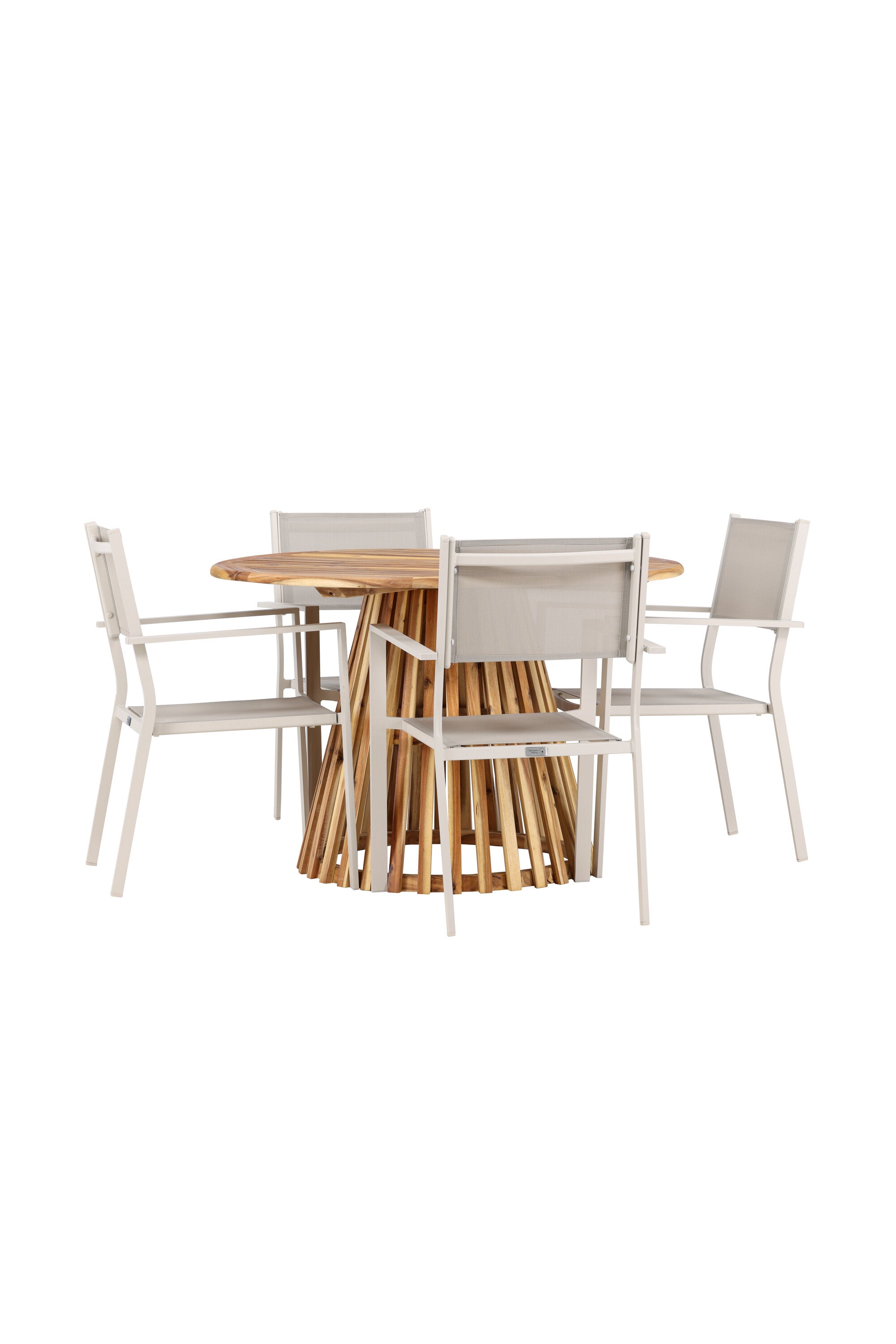 Venture Home Lumpur Matgrupp Ø120 cm Med 4 Copacabana Stolar