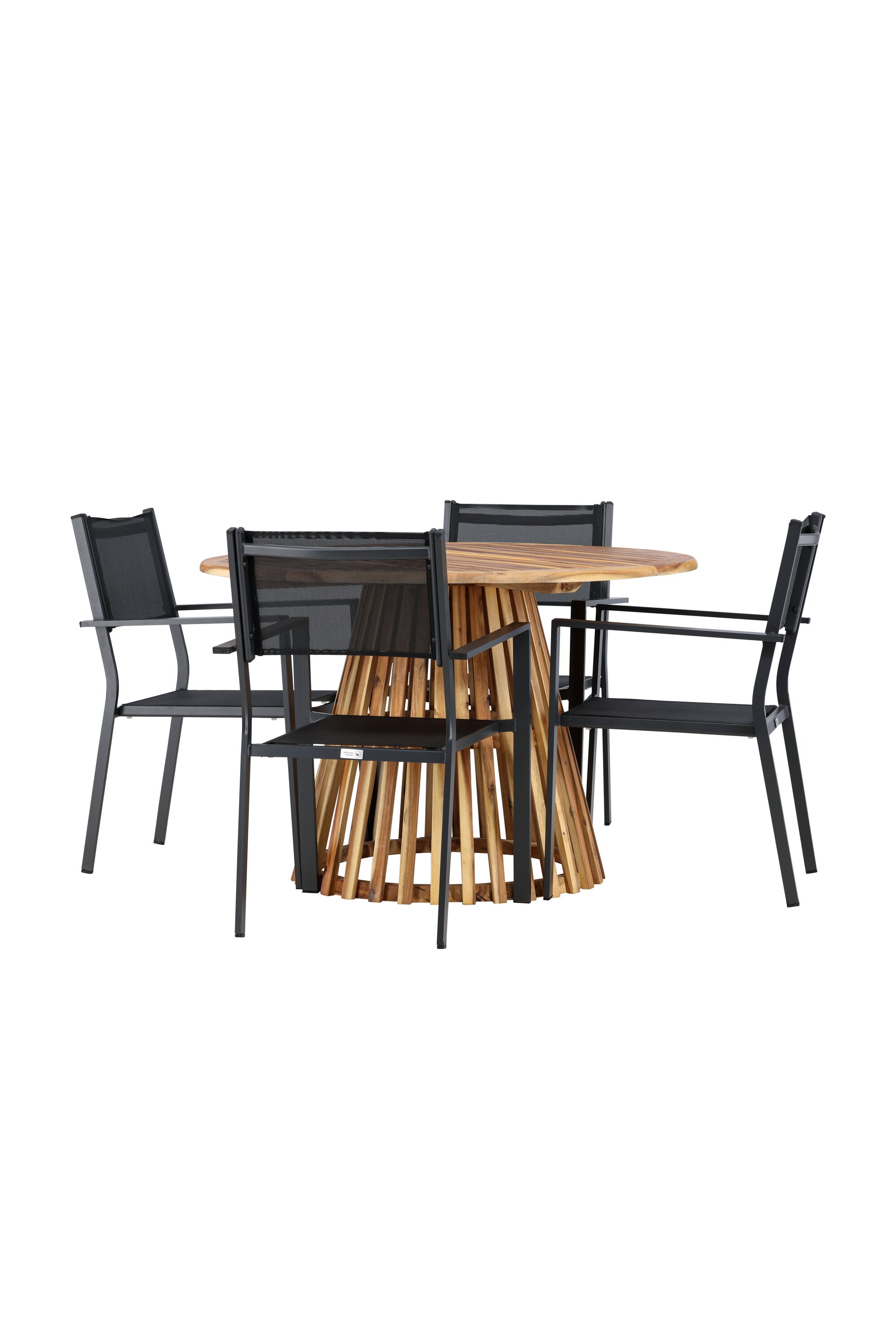Venture Home Lumpur Matgrupp Ø120 cm Med 4 Copacabana Stolar