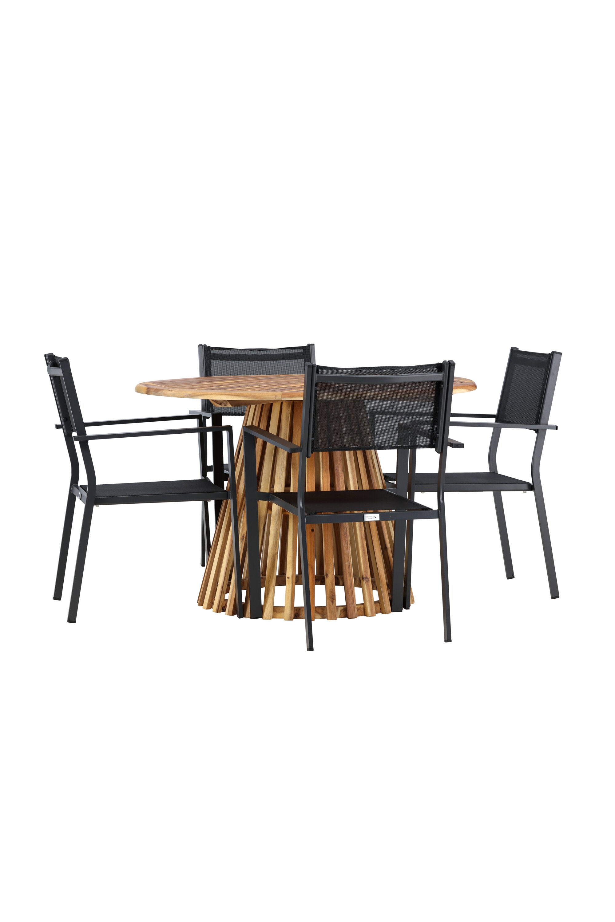 Venture Home Lumpur Matgrupp Ø120 cm Med 4 Copacabana Stolar