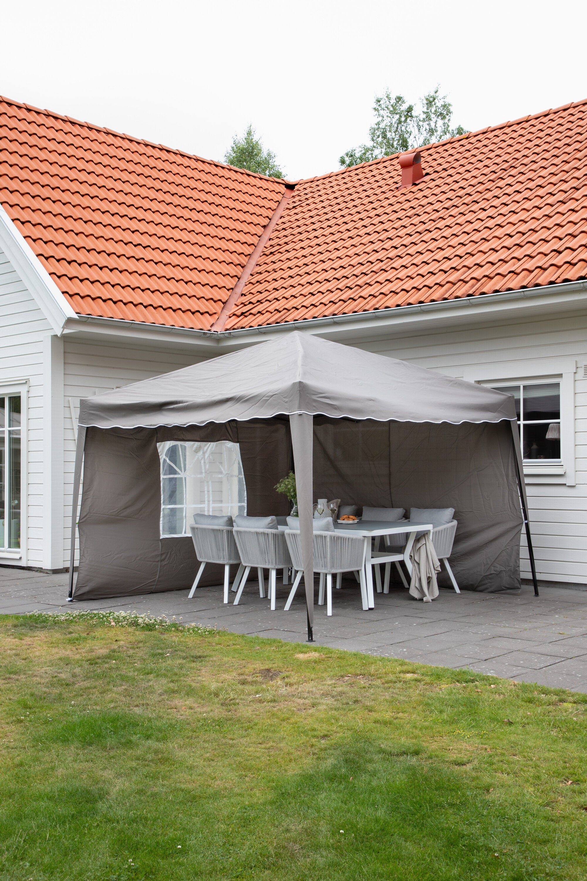 Venture Home Easy Up Pergola Brun/vit