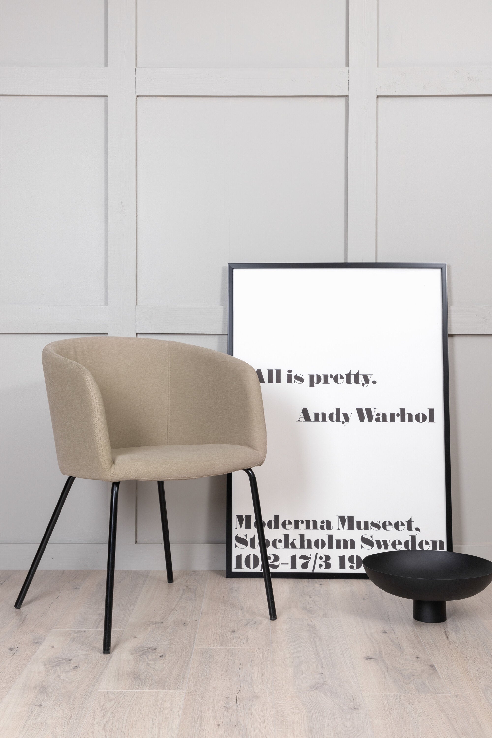 Venture Home Berit Matstol Beige/Svart