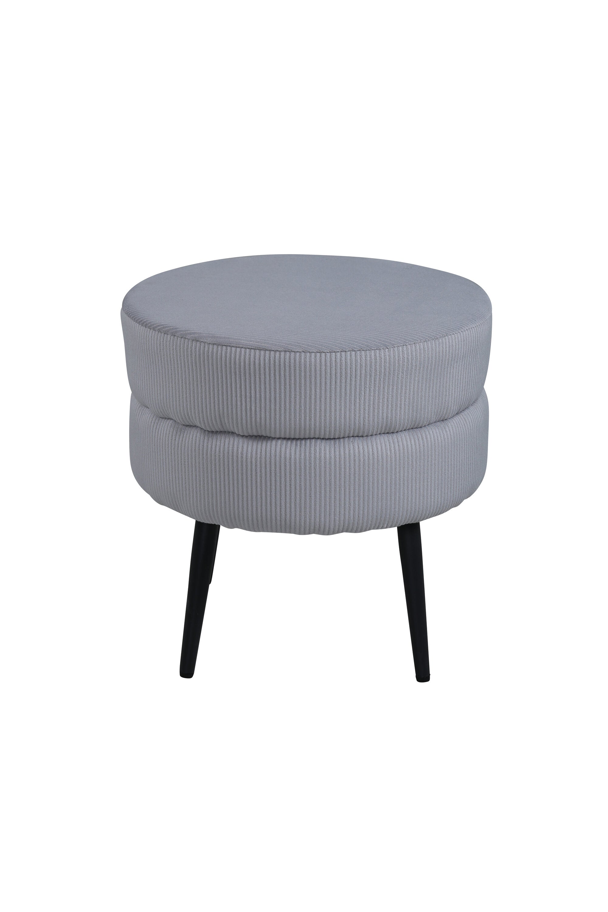 Venture Home Pot Ottoman Puff Svart/Grå ø40 cm