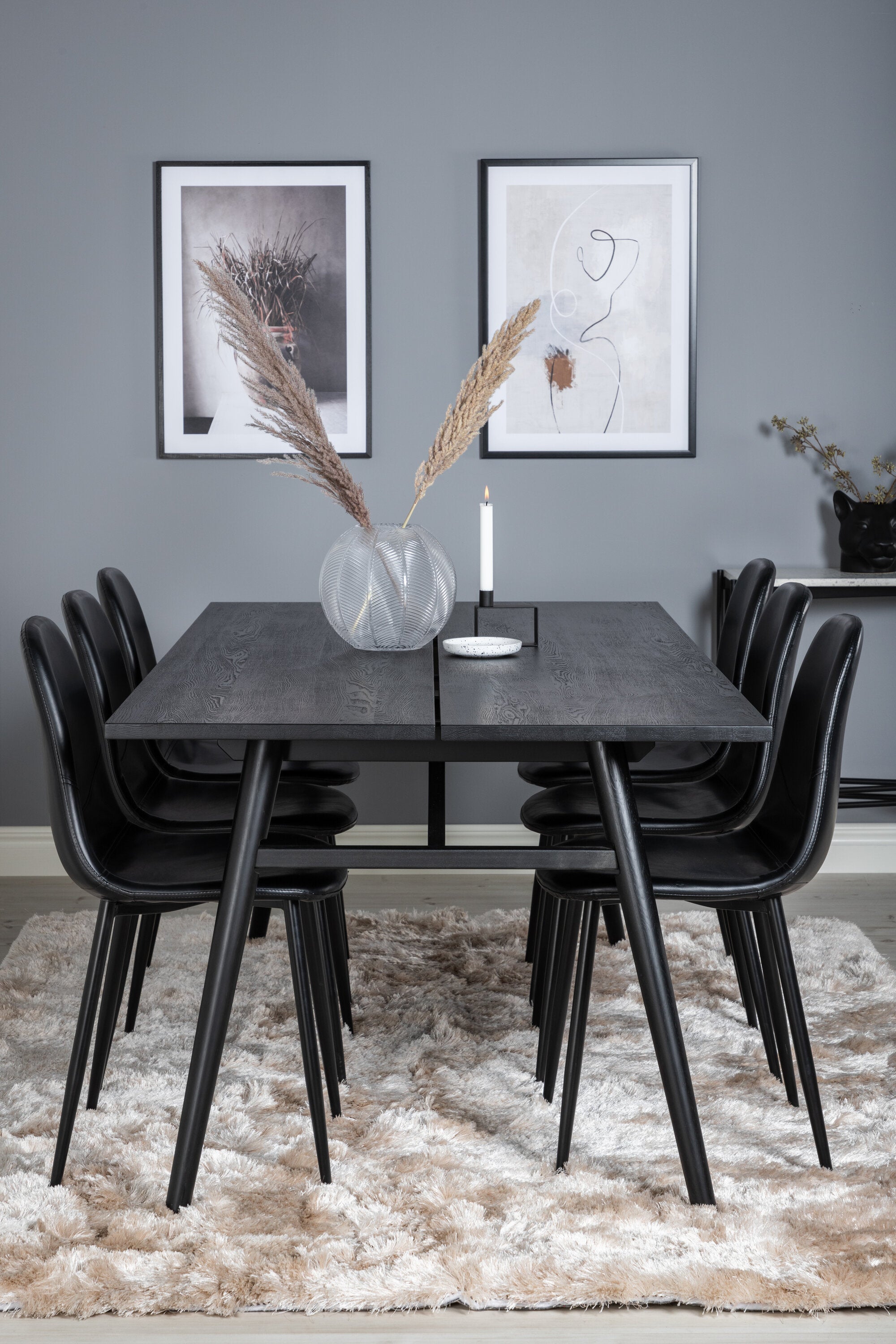 Venture Home Sleek Rektangulär Matgrupp med Polar Stolar
