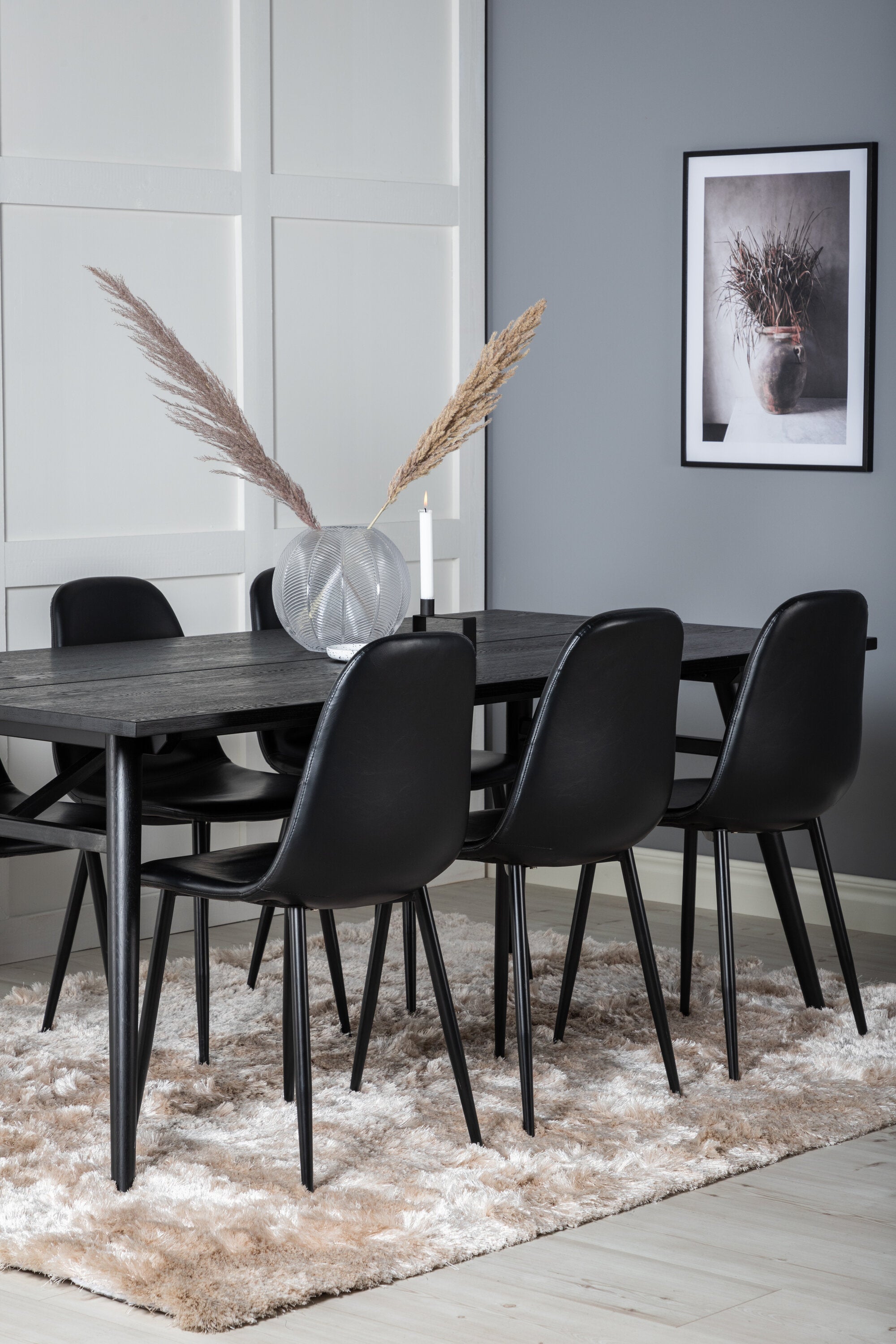 Venture Home Sleek Rektangulär Matgrupp med Polar Stolar