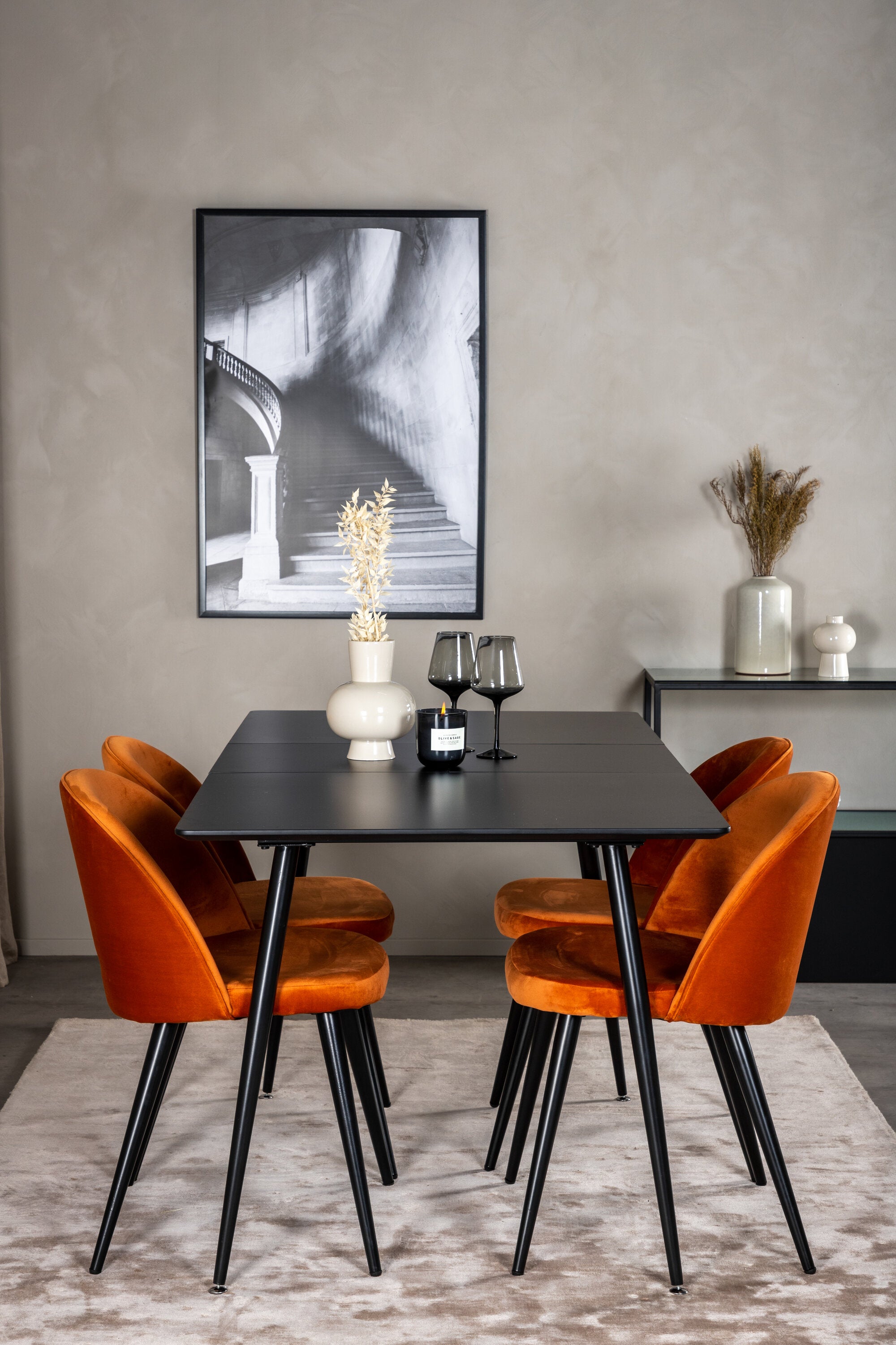 Venture Home Matgrupp Silar med stolarna Velvet