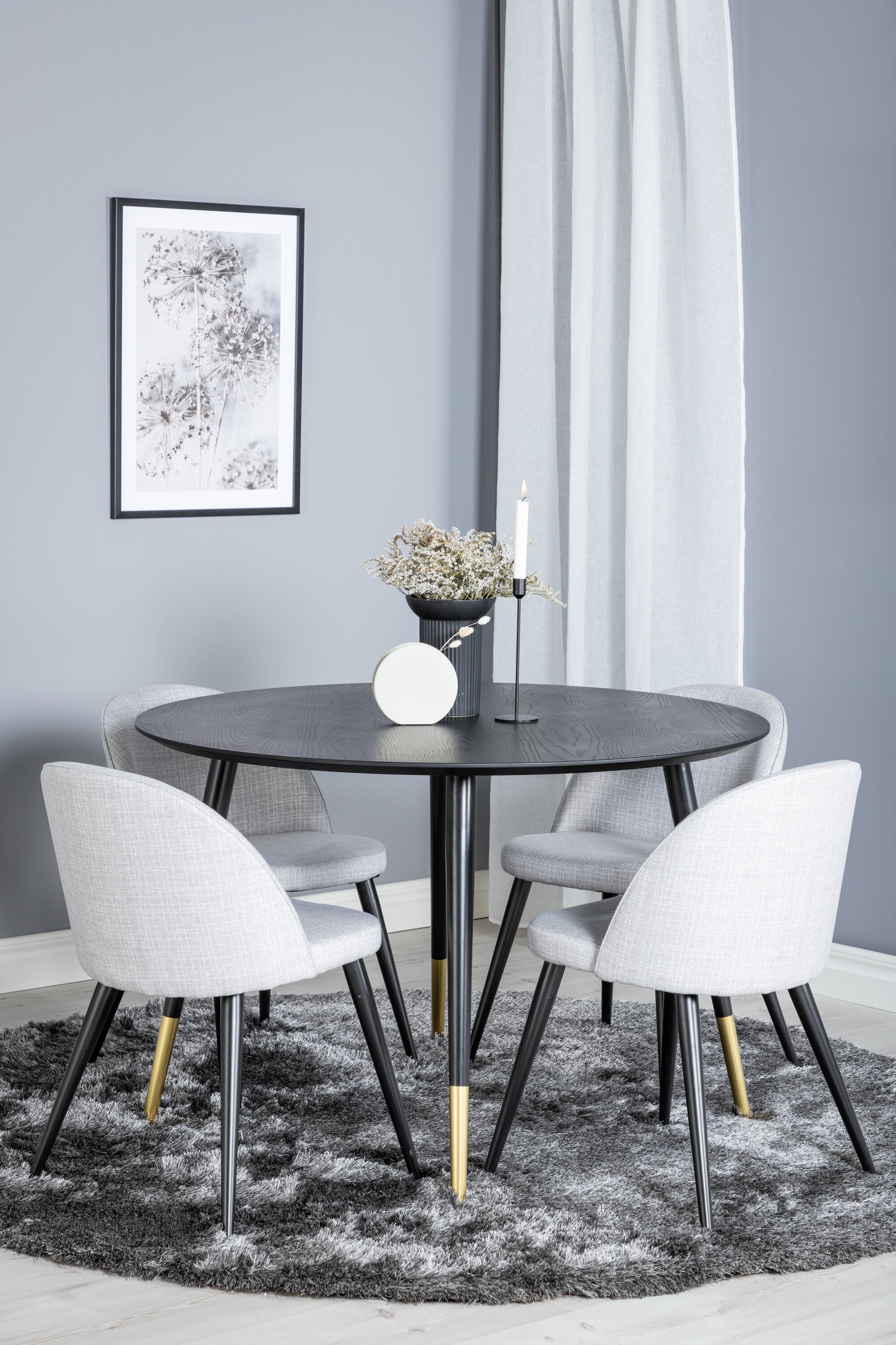 Venture Home Velvet Rund Matgrupp