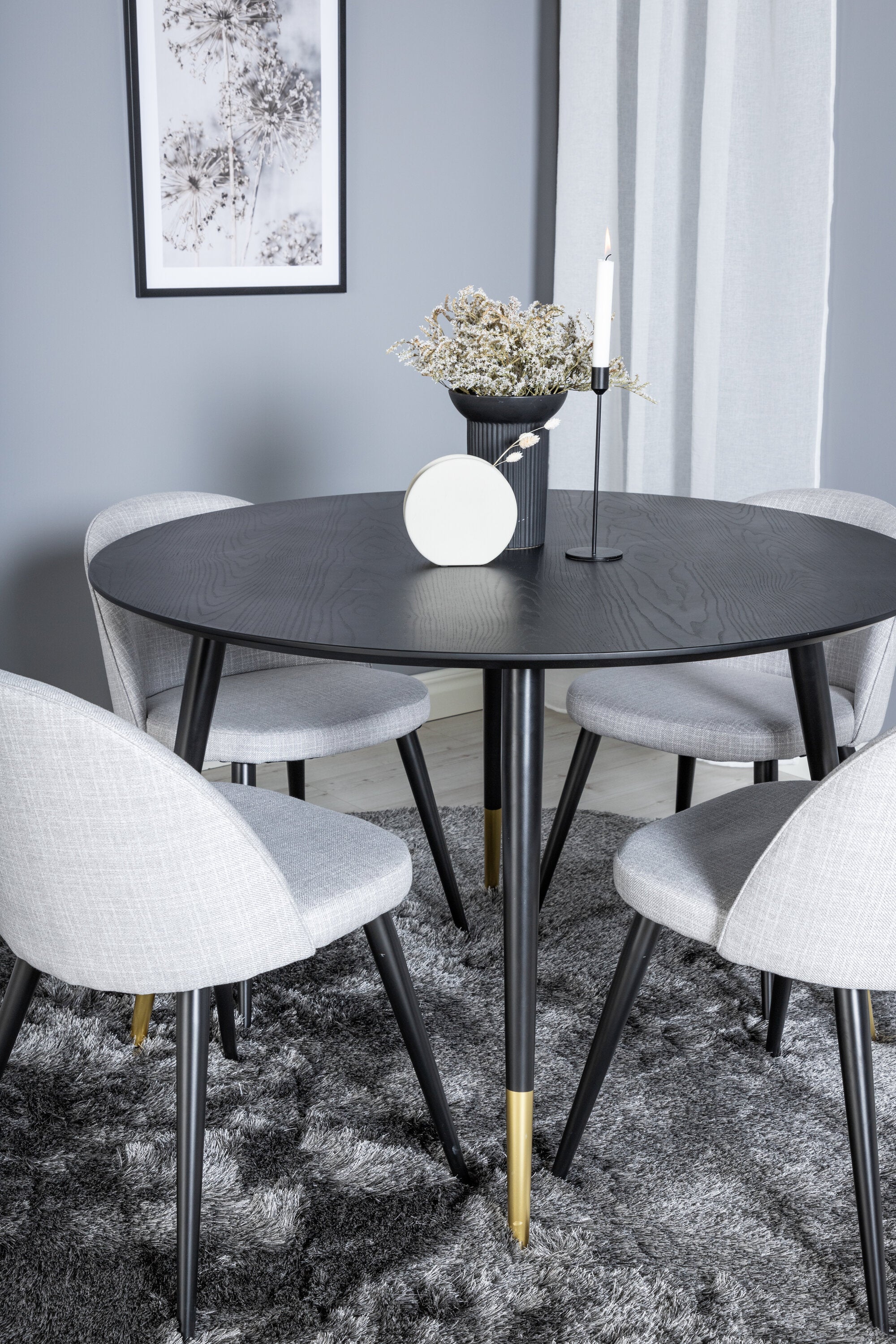 Venture Home Velvet Rund Matgrupp