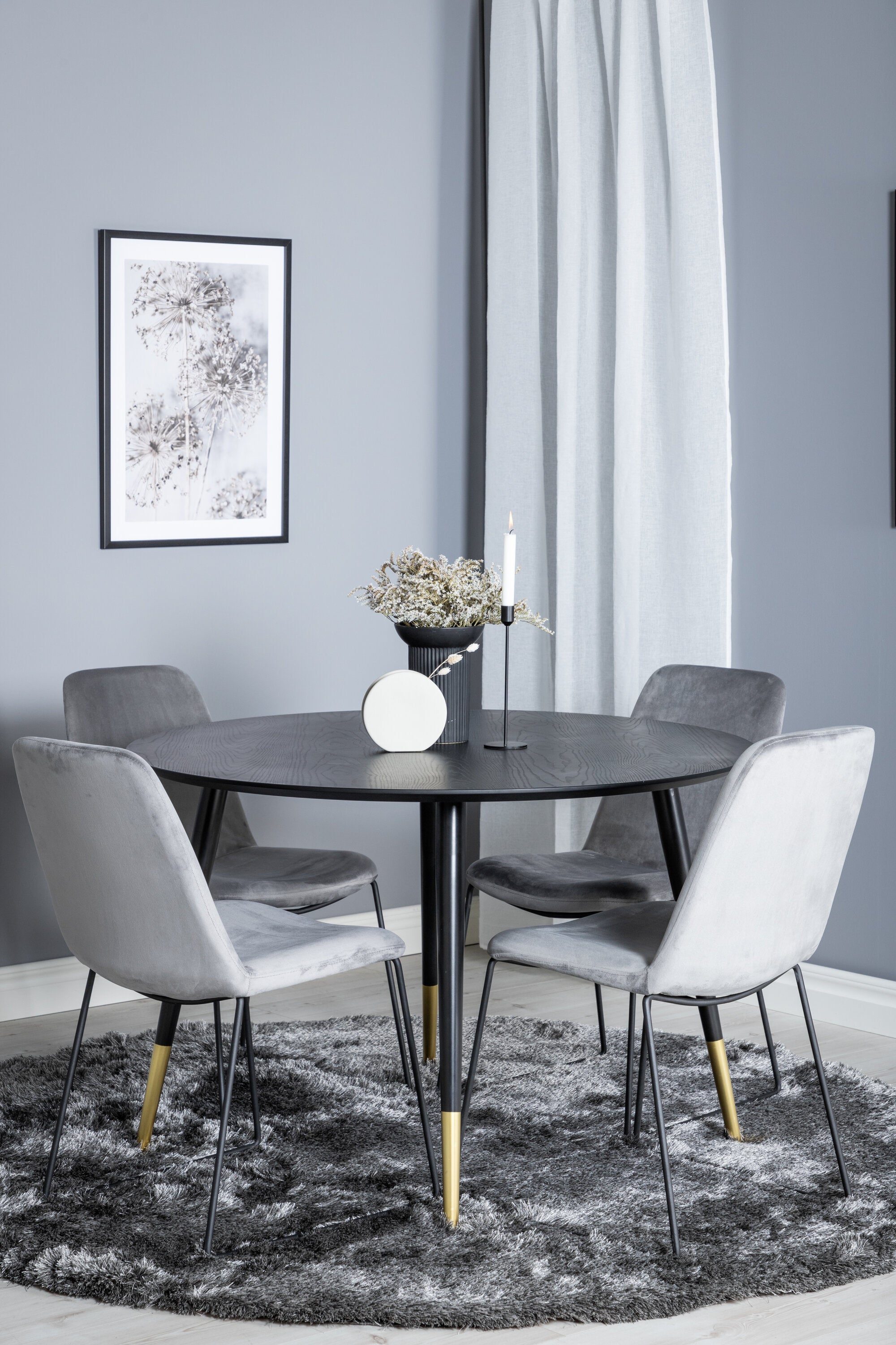 Venture Home Muce Rund Matgrupp Dipp