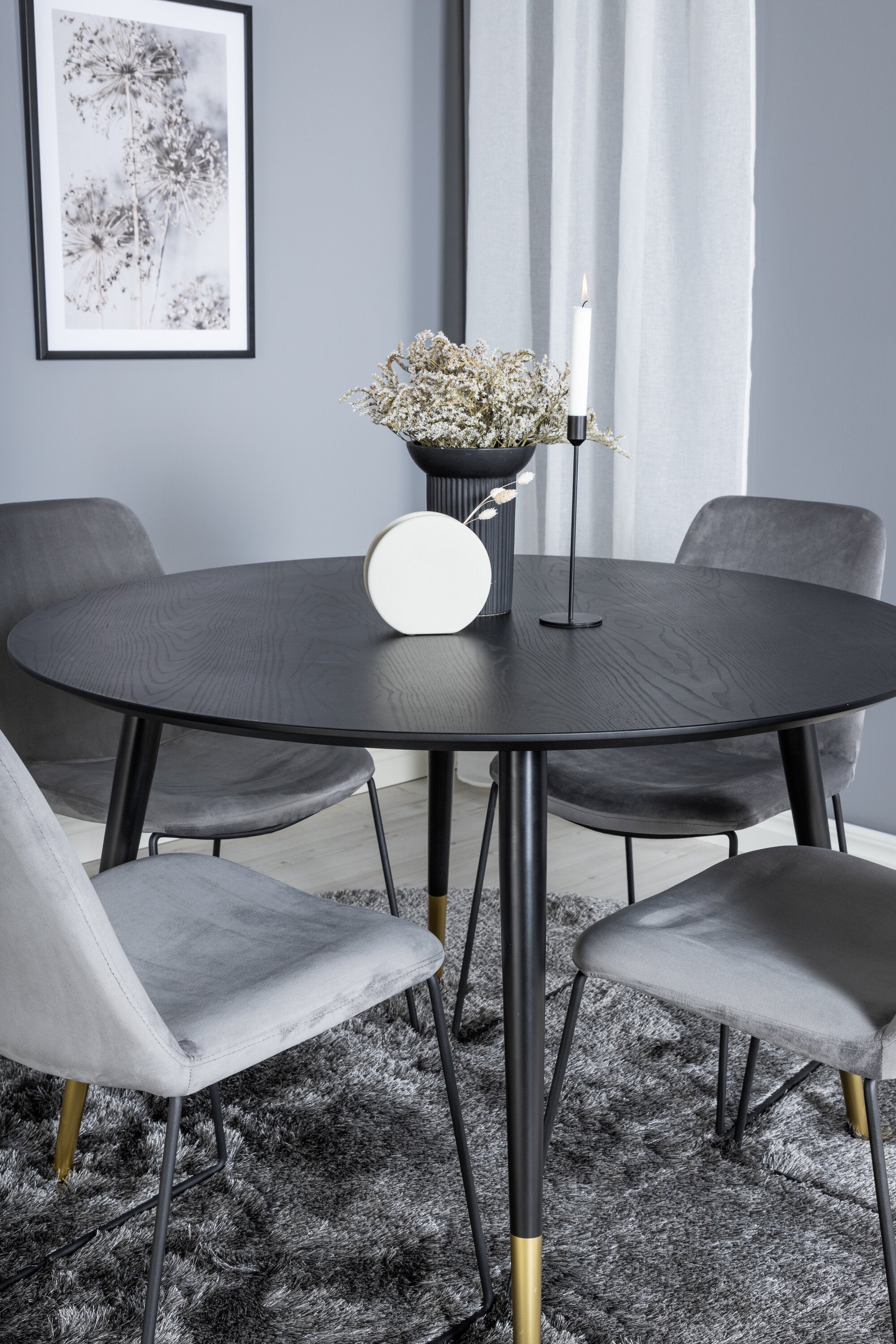 Venture Home Muce Rund Matgrupp Dipp