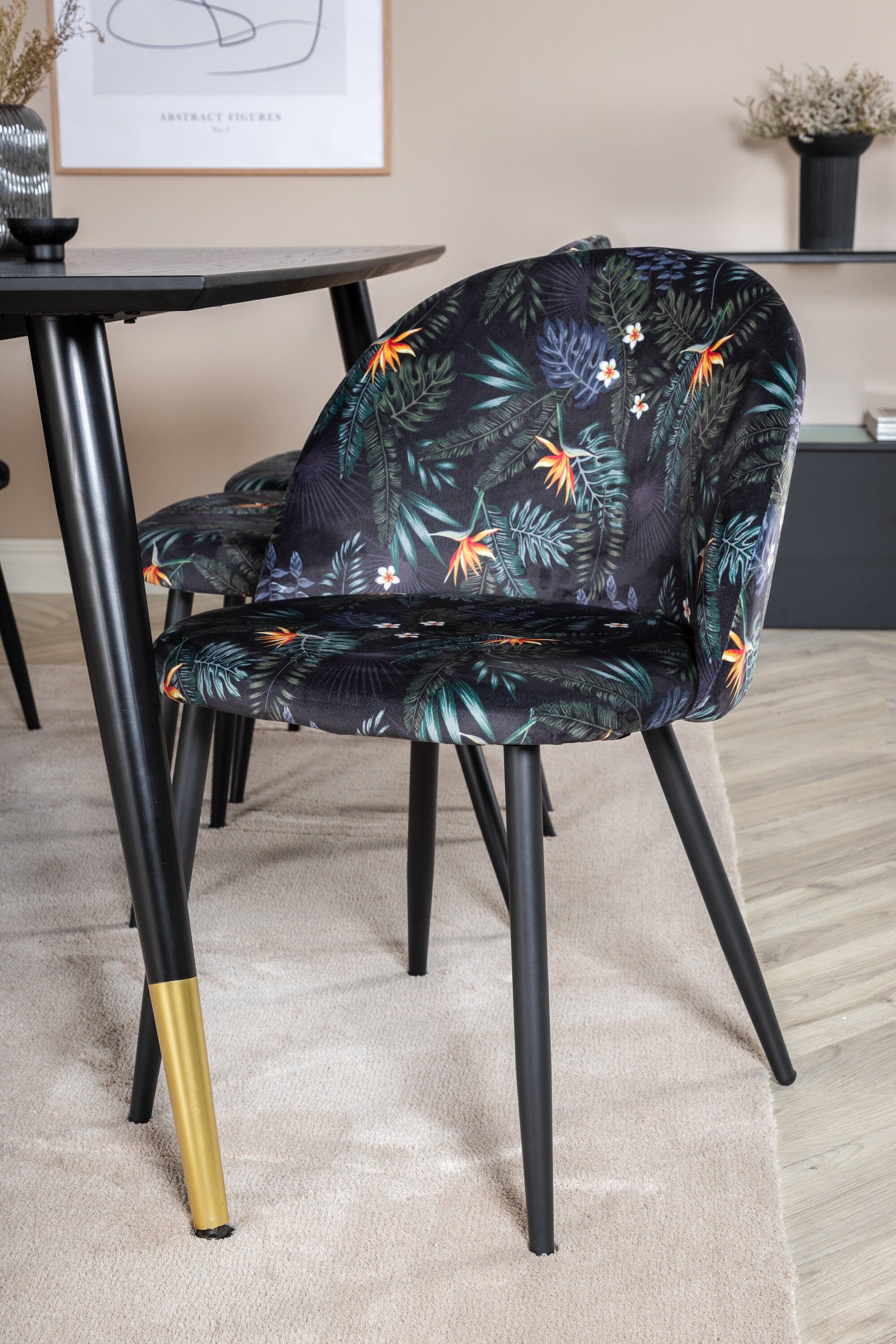 Venture Home Dipp Matgrupp med Velvetstolar