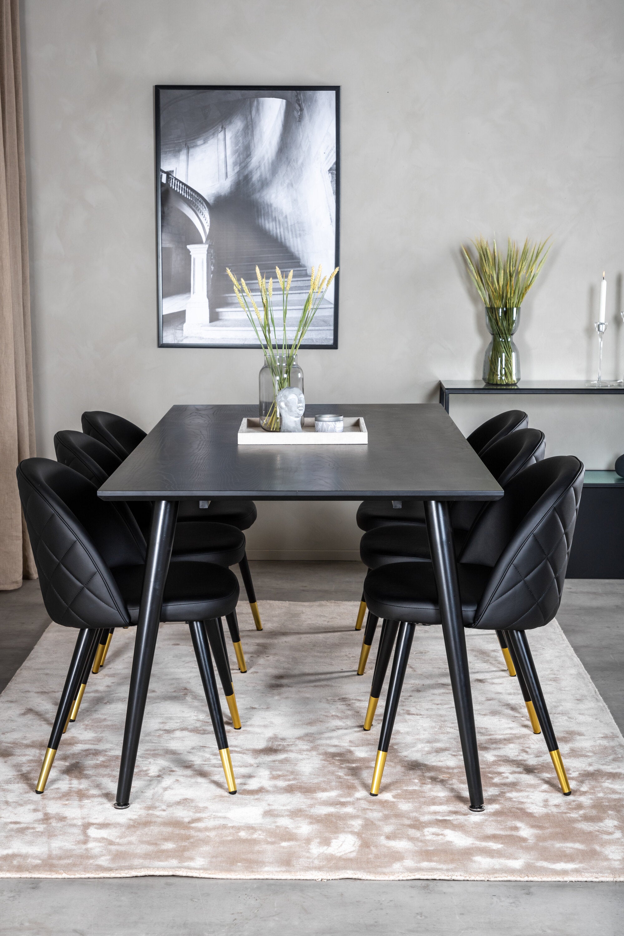Venture Home Dipp Matgrupp med Velvetstolar
