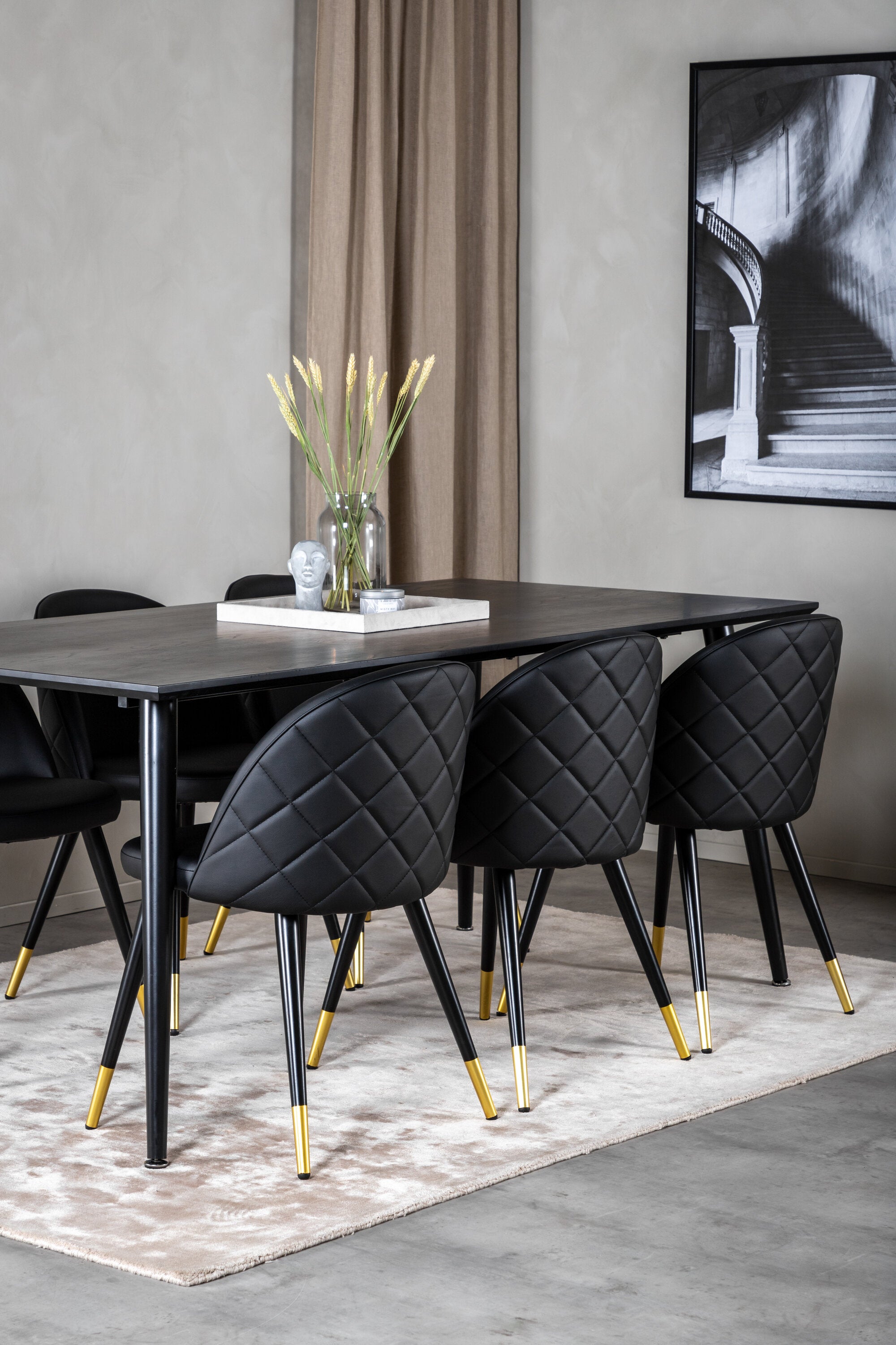 Venture Home Dipp Matgrupp med Velvetstolar