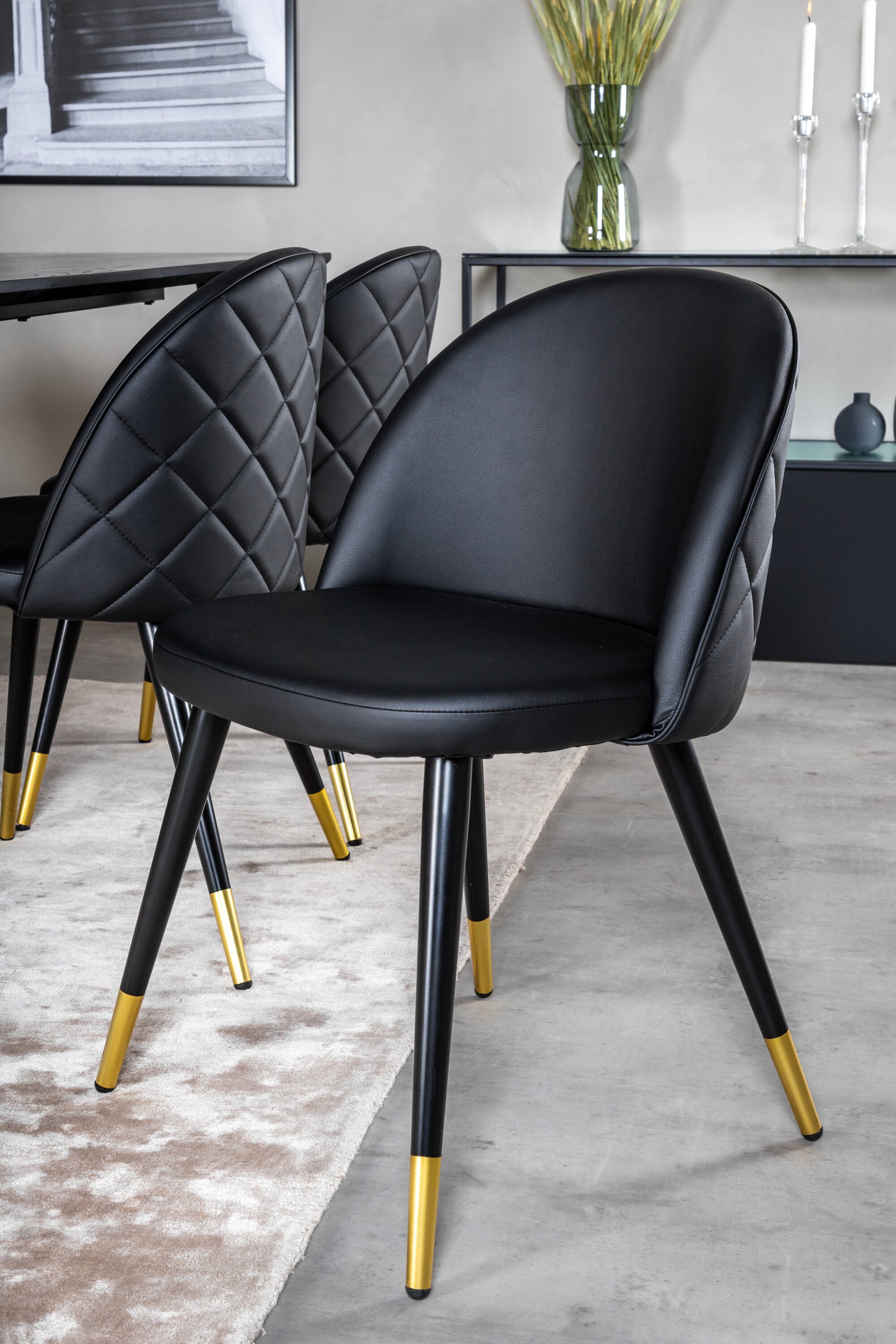 Venture Home Dipp Matgrupp med Velvetstolar