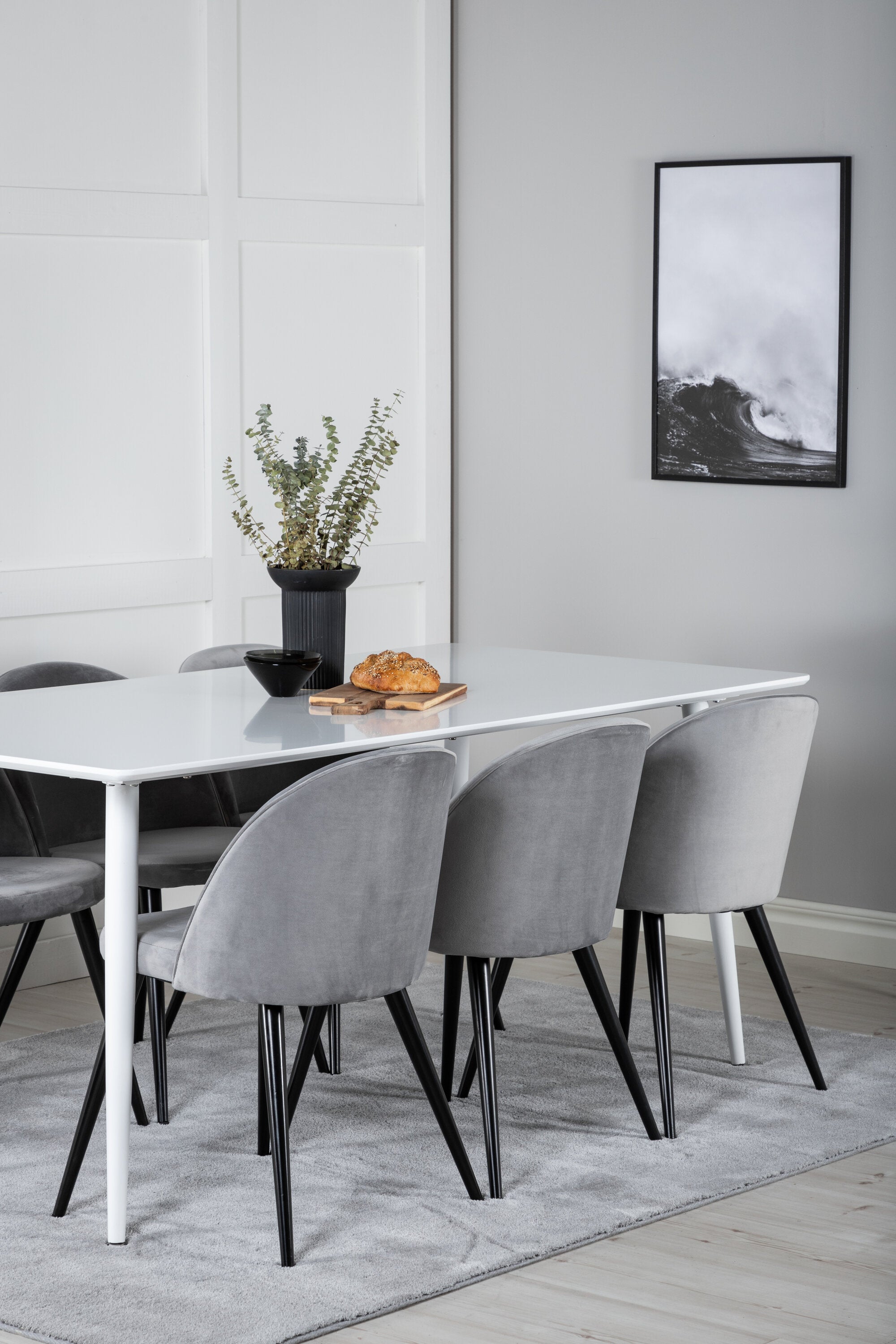 Venture Home Matgrupp Polar med stolarna Velvet