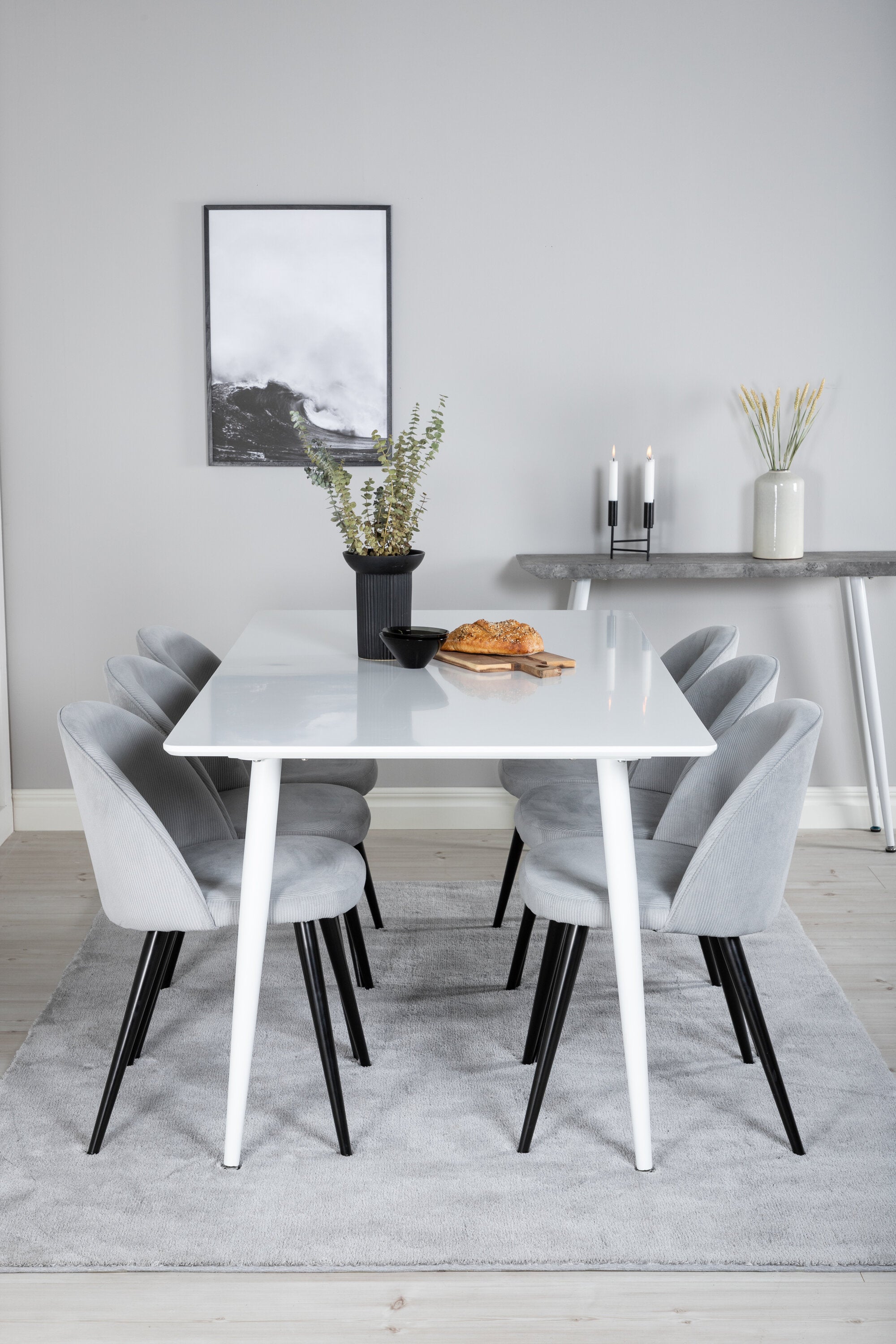 Venture Home Matgrupp Polar med stolarna Velvet