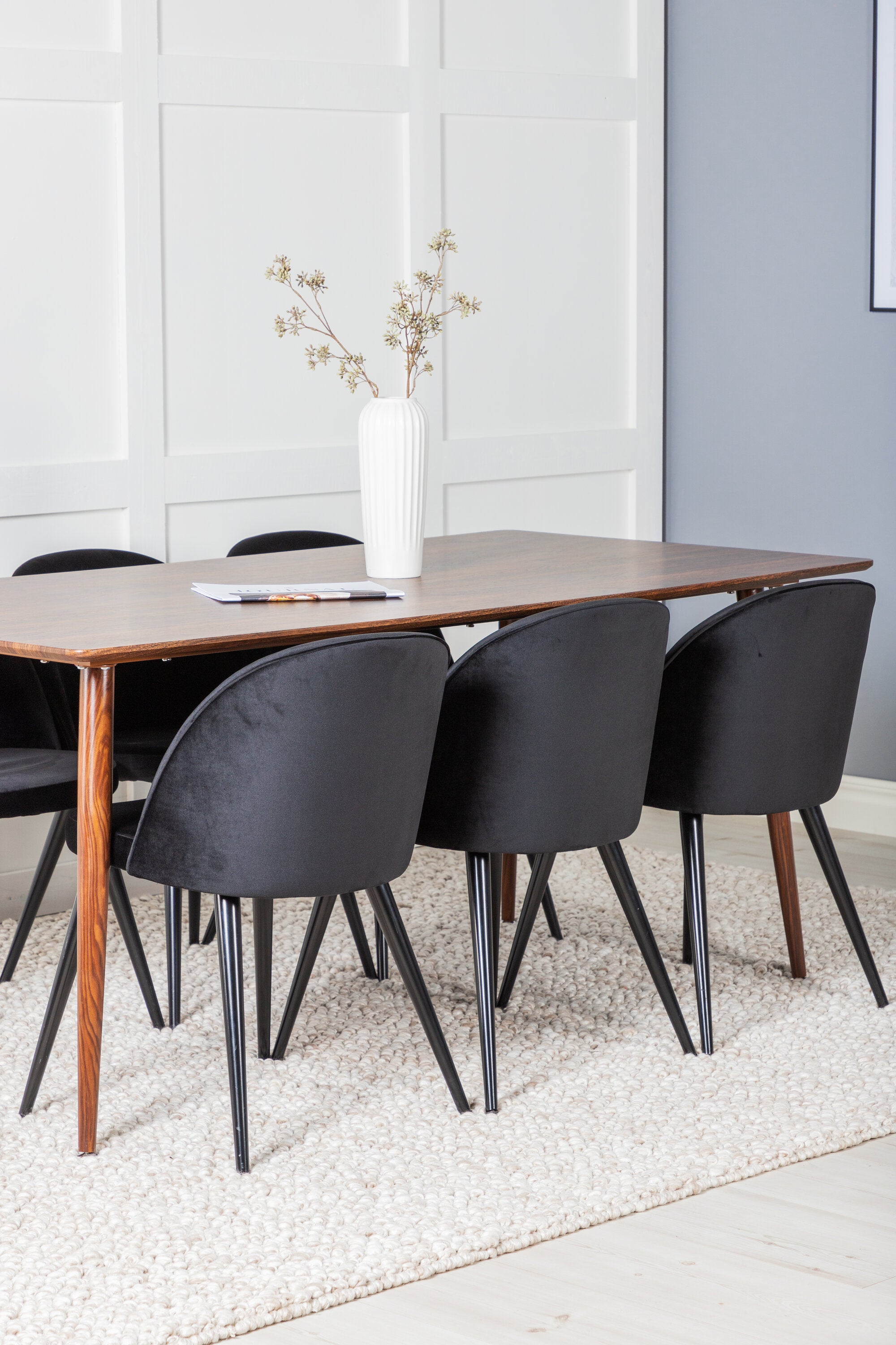 Venture Home Matgrupp Polar med stolarna Velvet