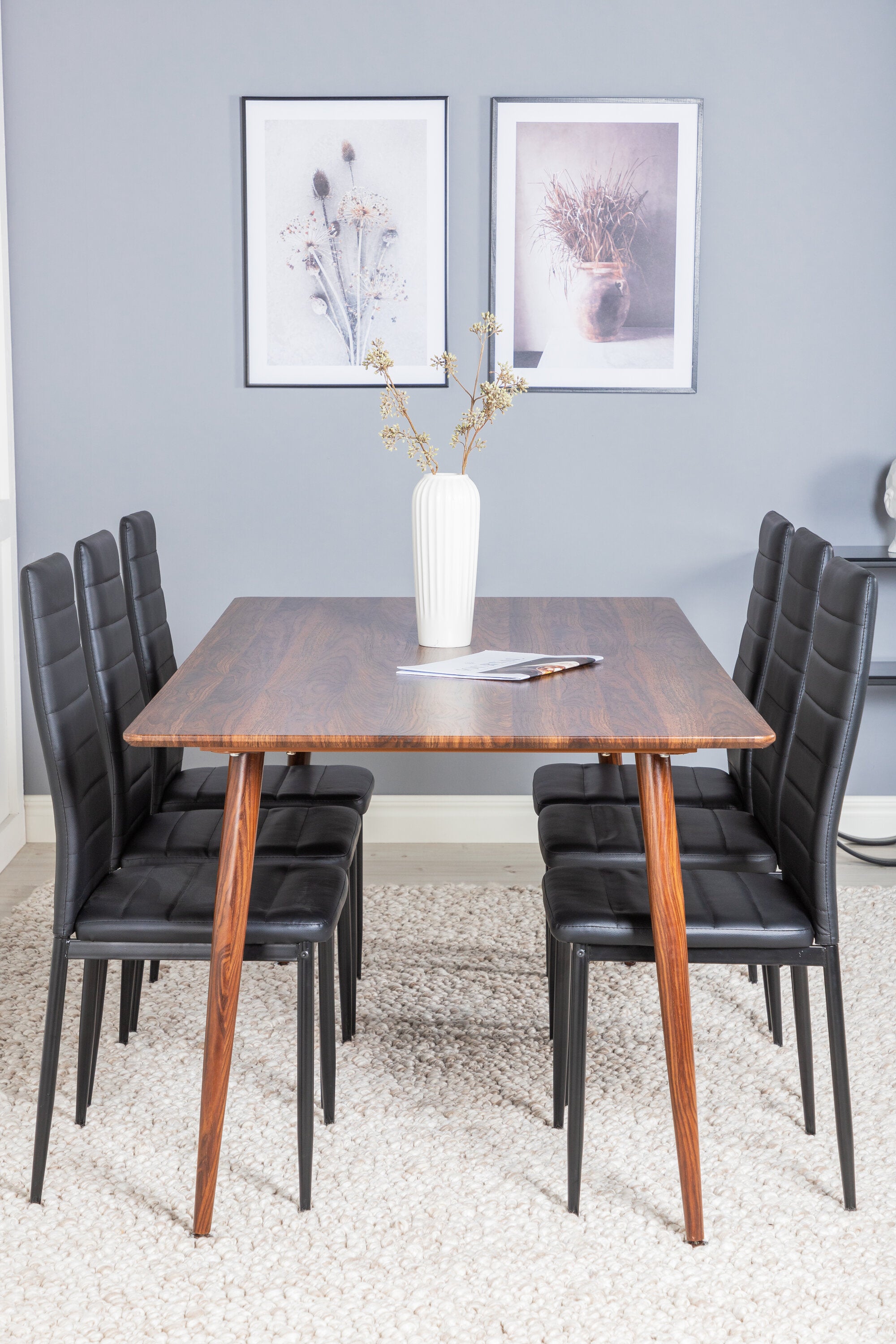 Venture Home Matgrupp Polar med stolarna Slim