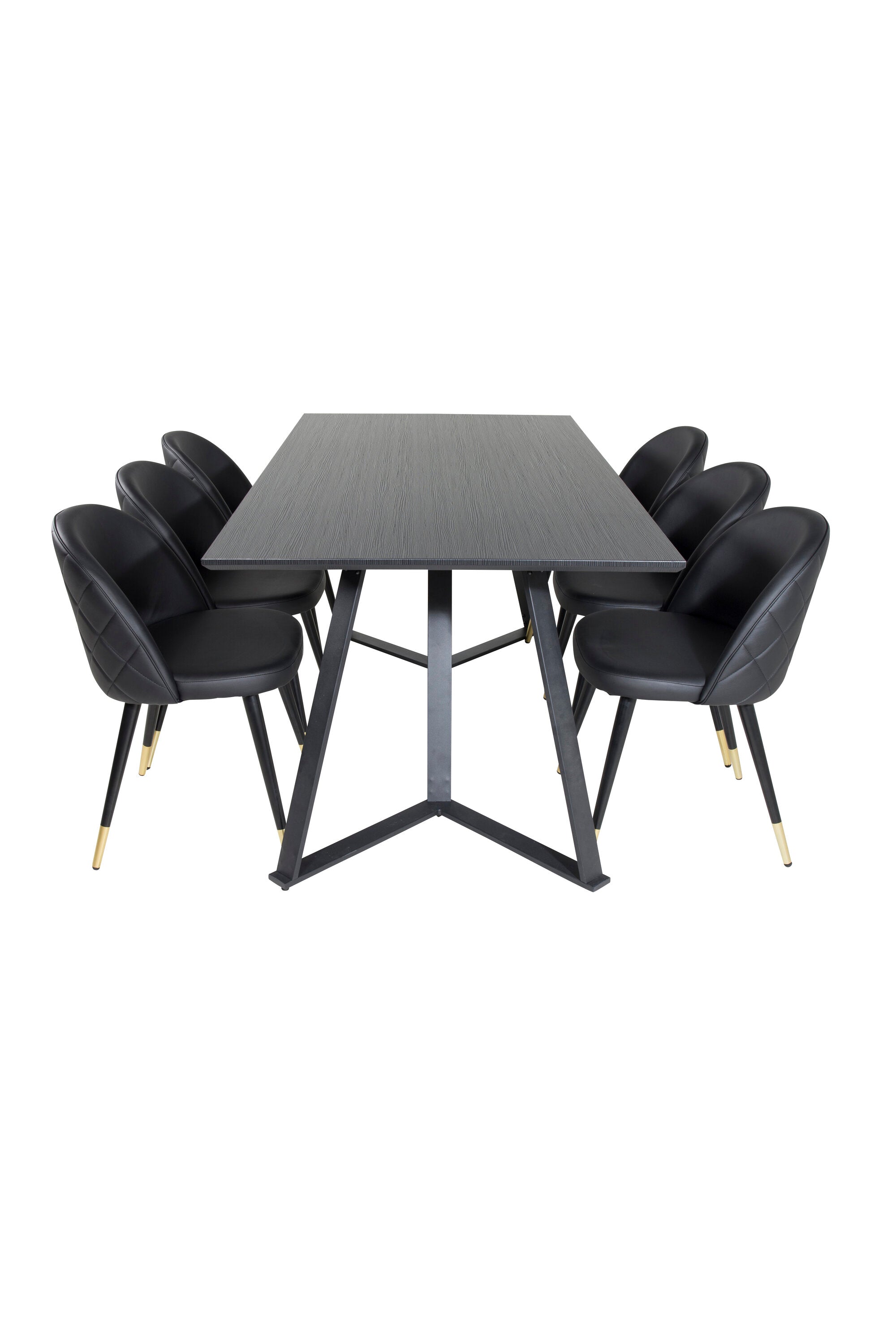 Venture Home Matgrupp Marina med stolarna Velvet
