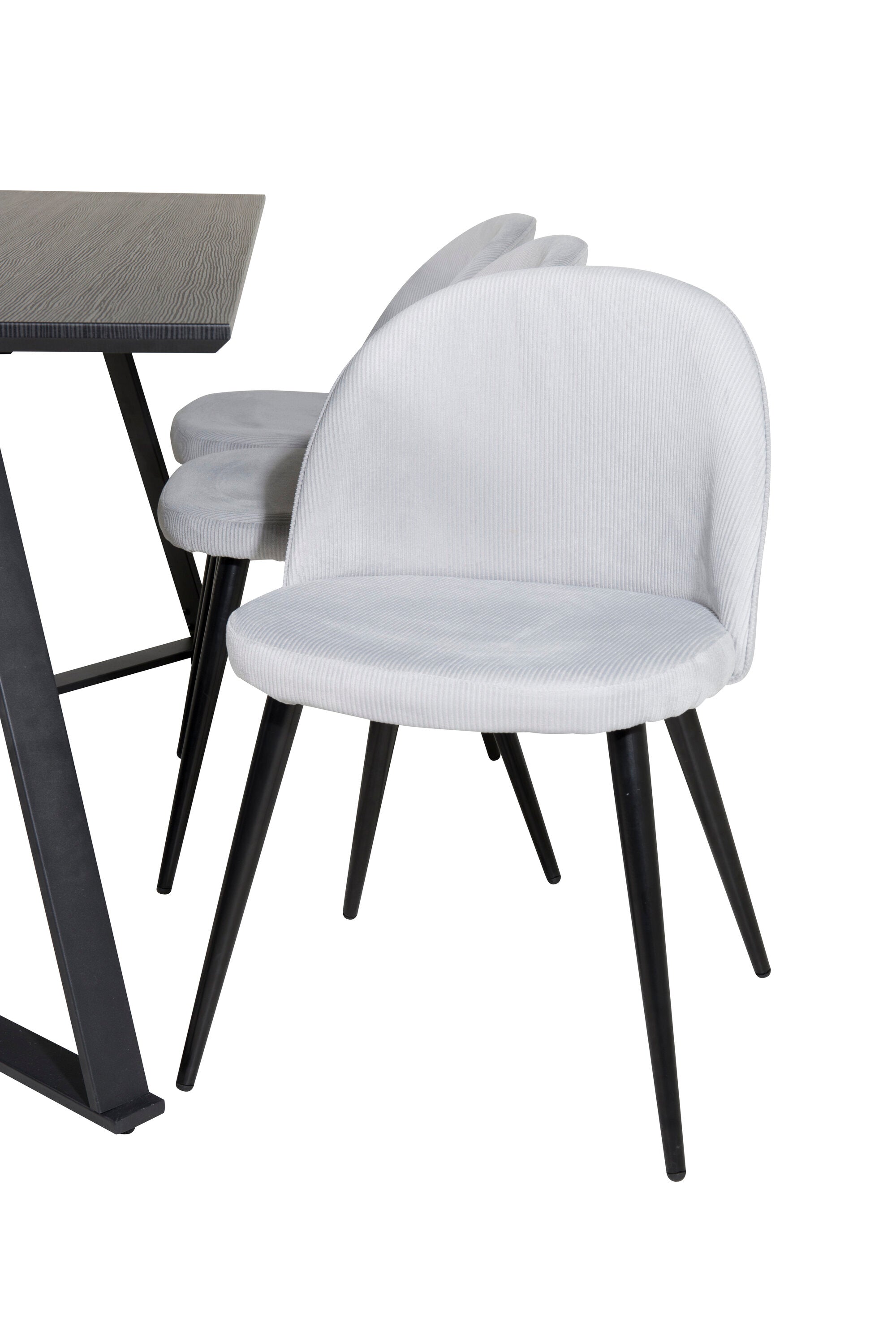 Venture Home Matgrupp Marina med stolarna Velvet