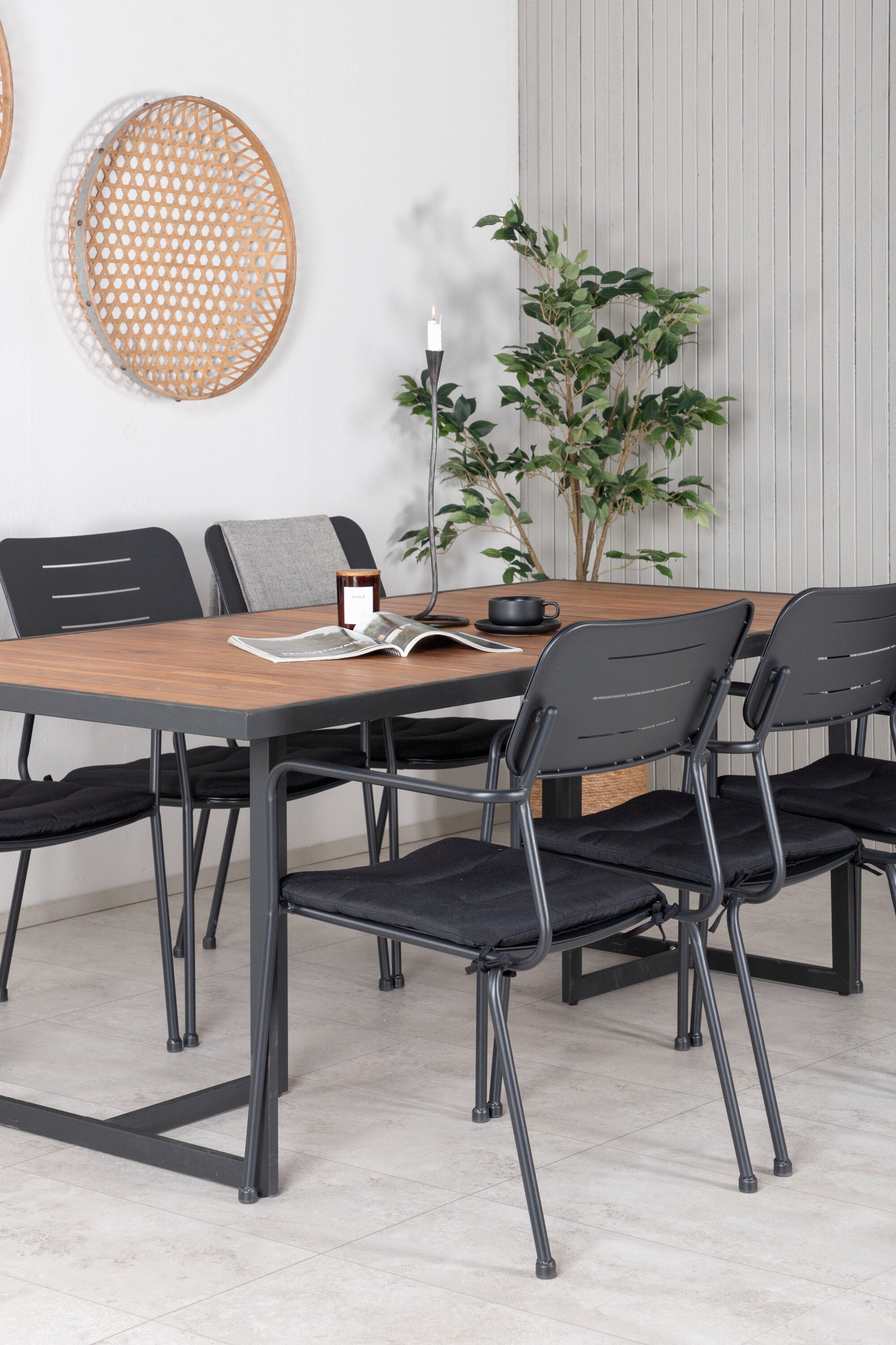 Venture Home Matgrupp Khung med stolarna Nicke
