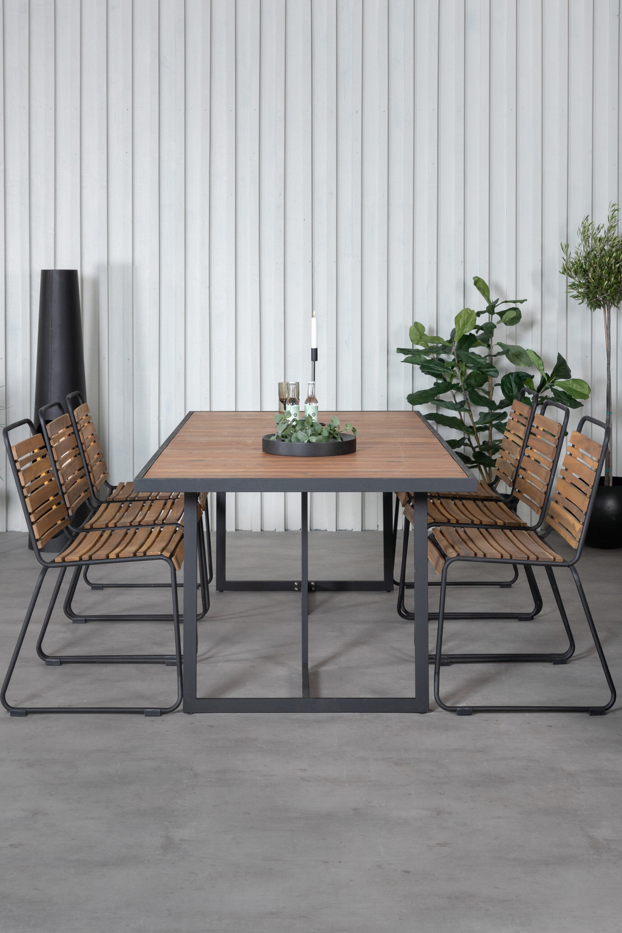 Venture Home Khung Matgrupp Med 6 Bois Stolar