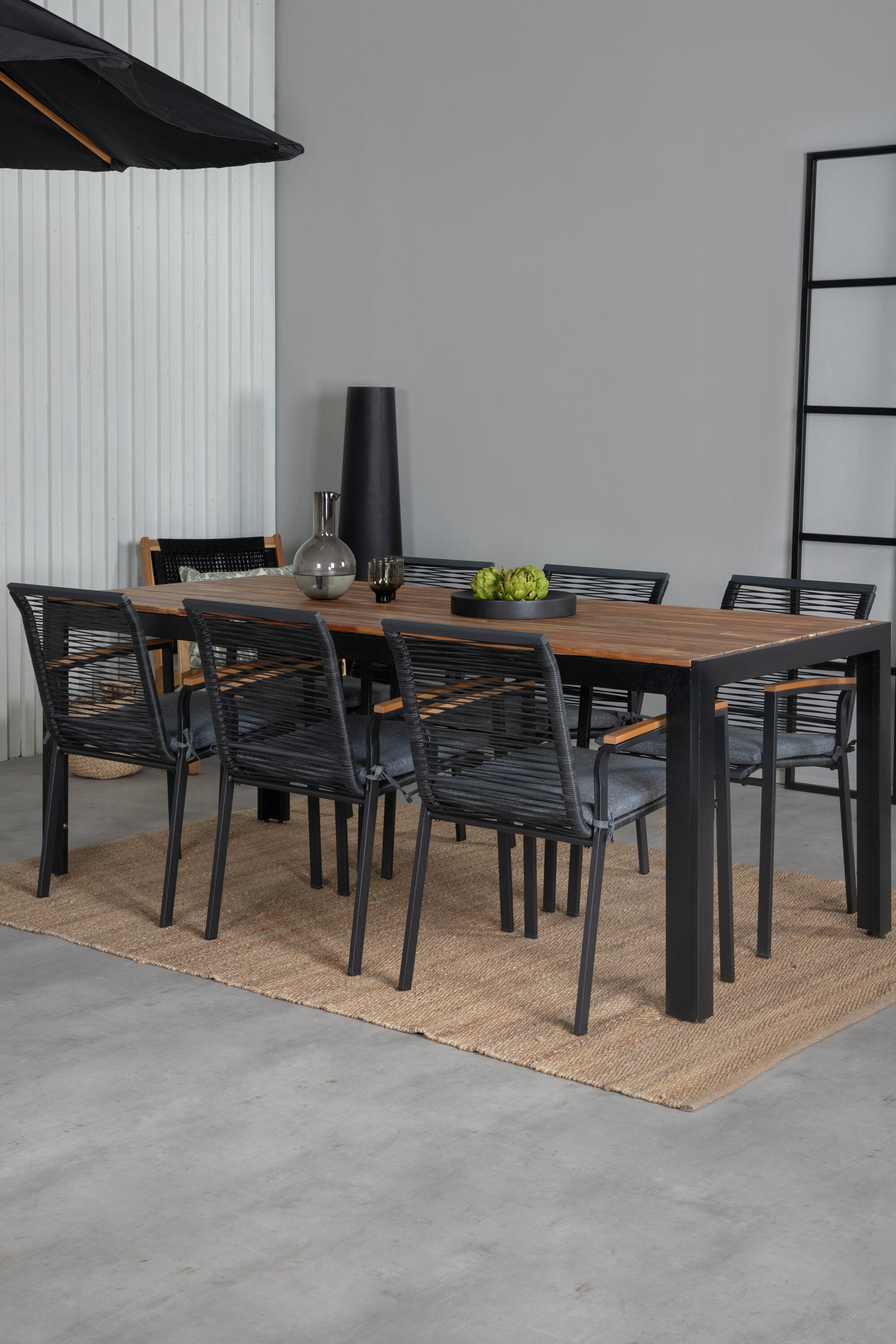 Venture Home Bois Rektangulär Matgrupp
