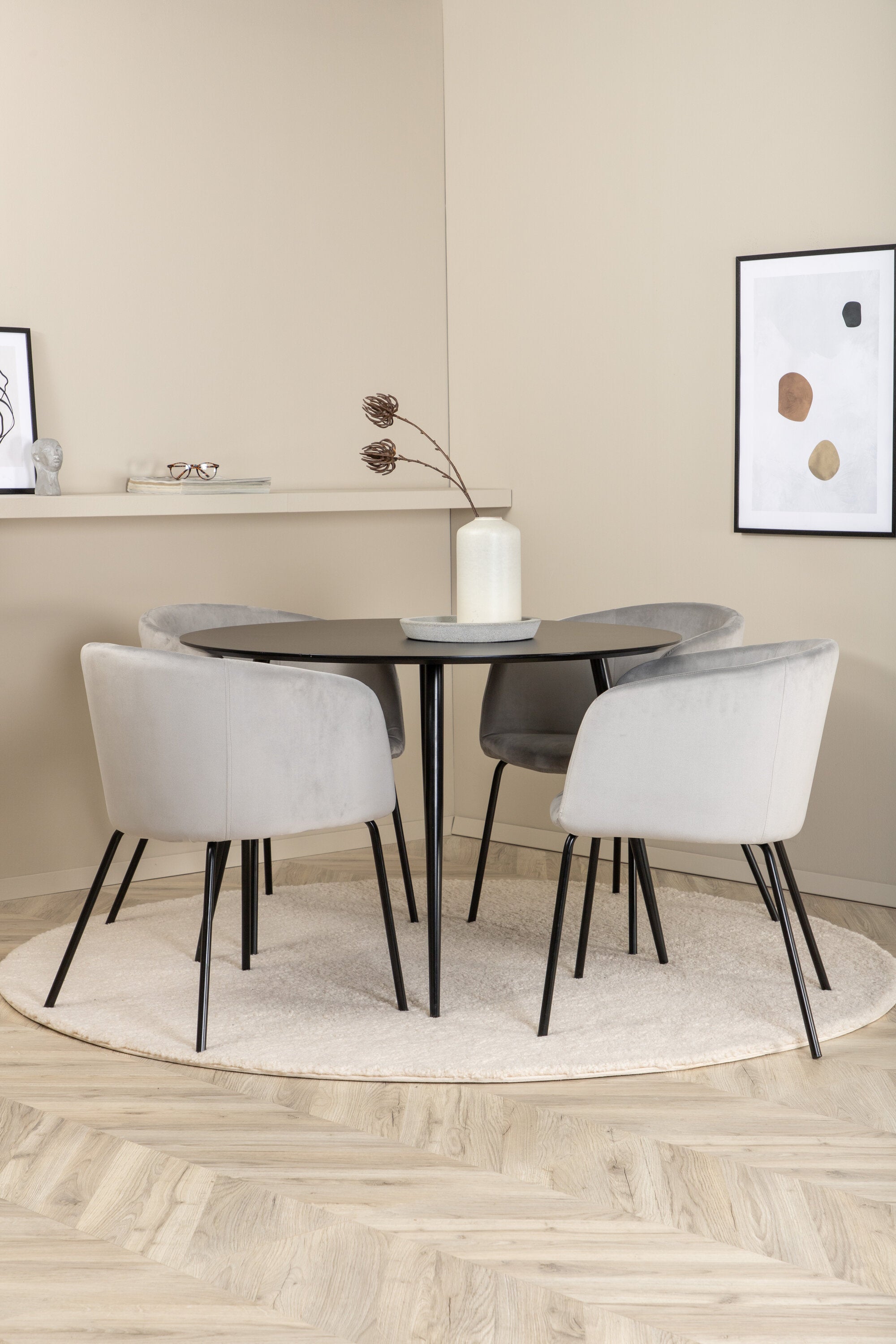 Venture Home Silar Rund Matgrupp