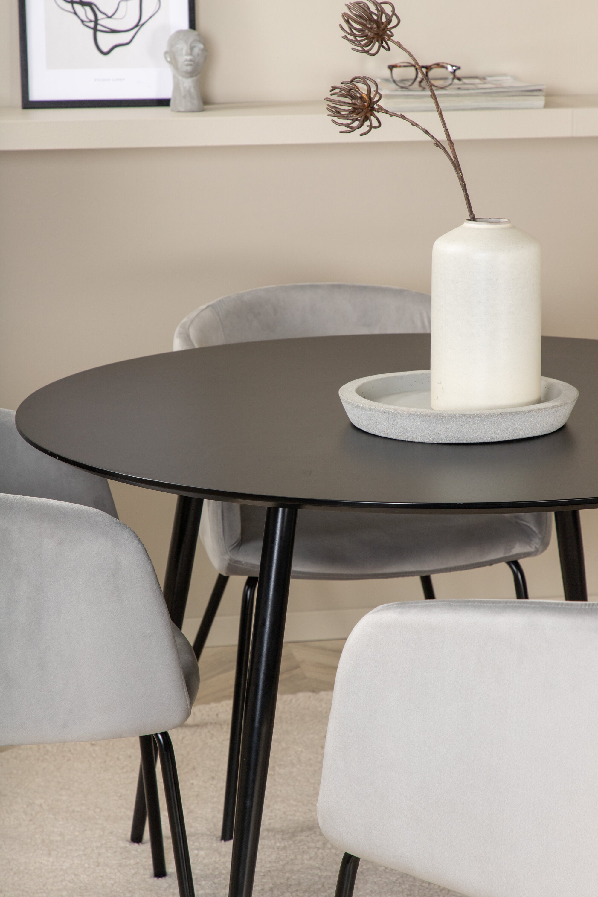 Venture Home Silar Rund Matgrupp