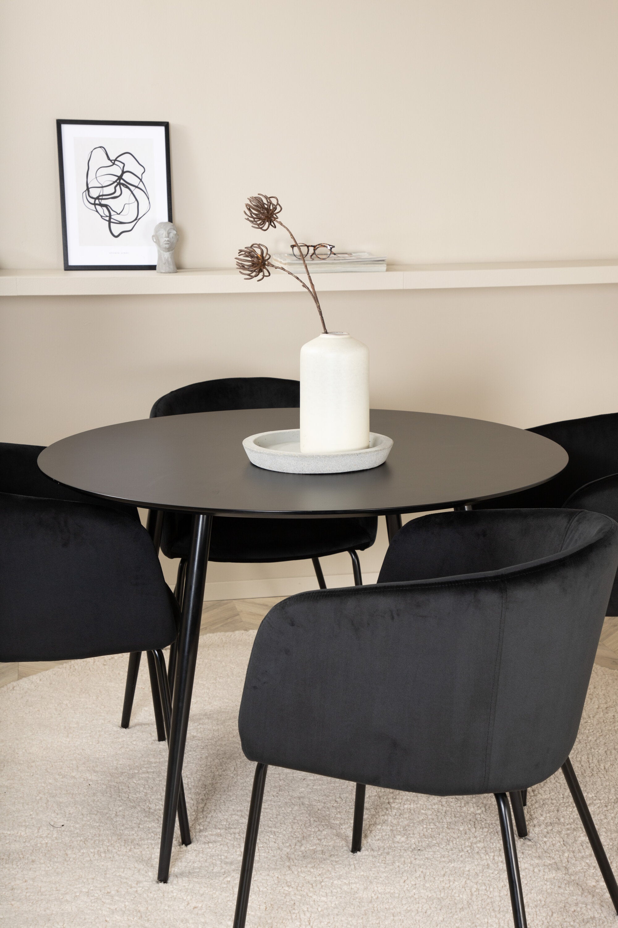 Venture Home Silar Rund Matgrupp
