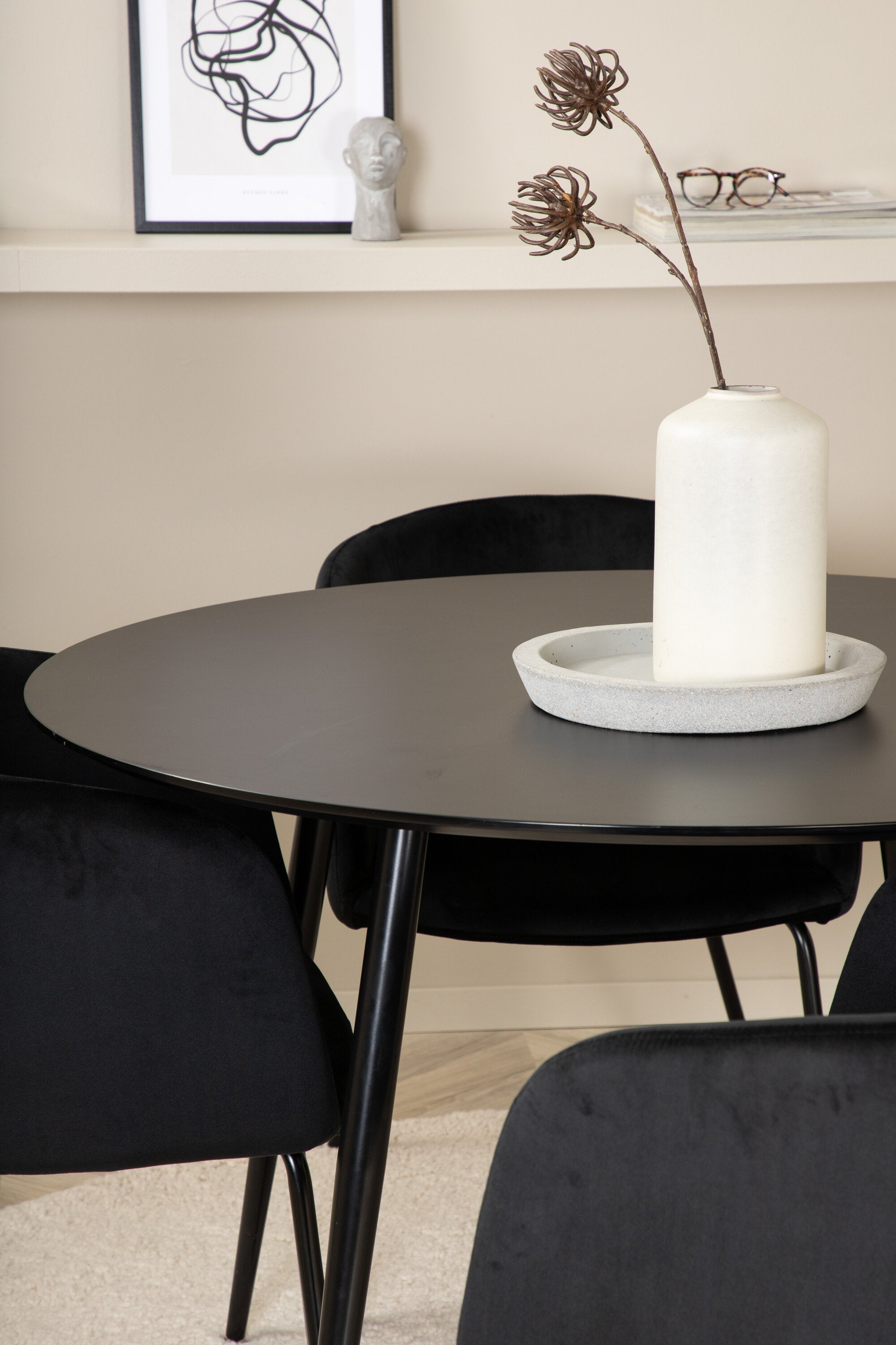 Venture Home Silar Rund Matgrupp