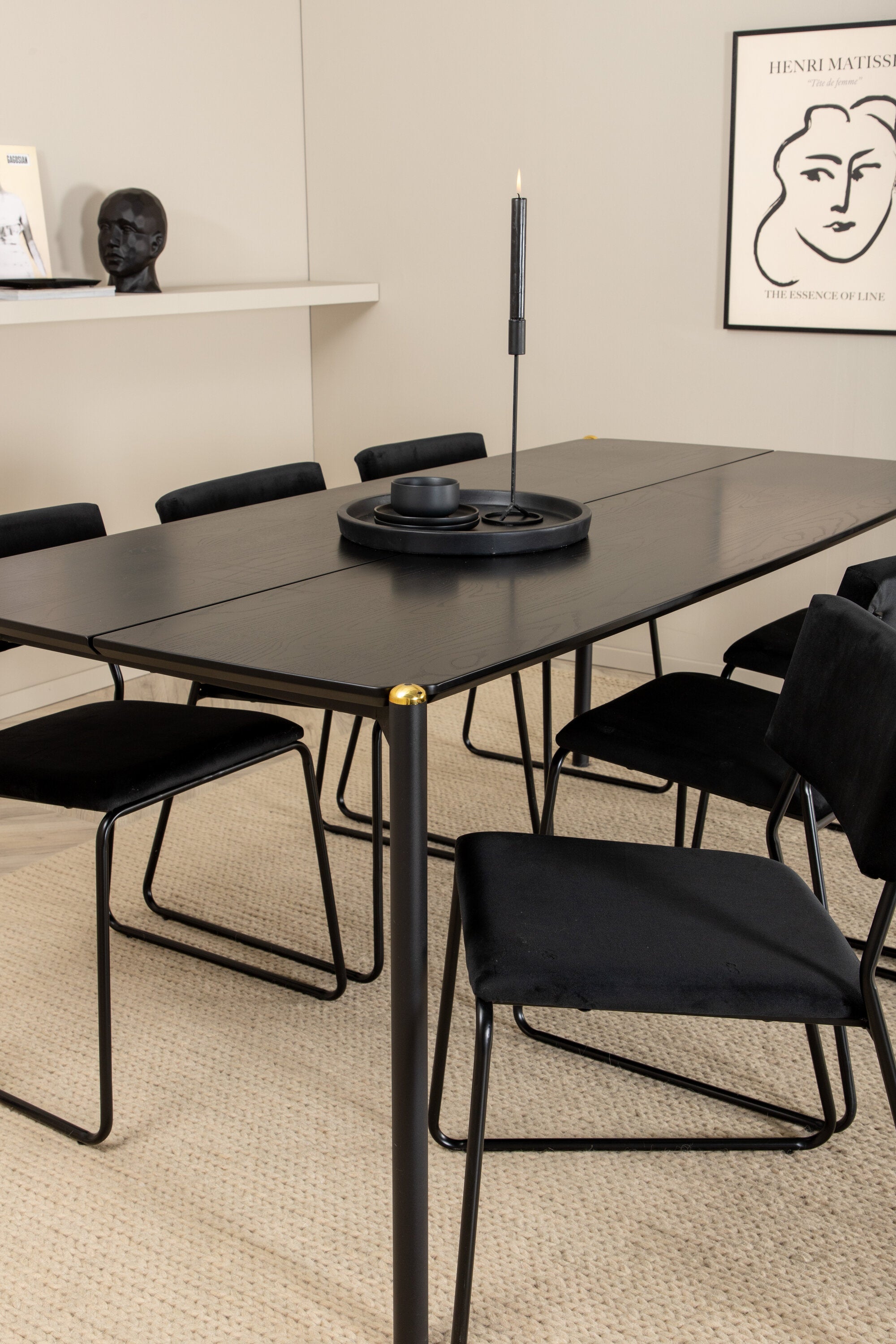 Venture Home Matgrupp Pelle med stolarna Kenth