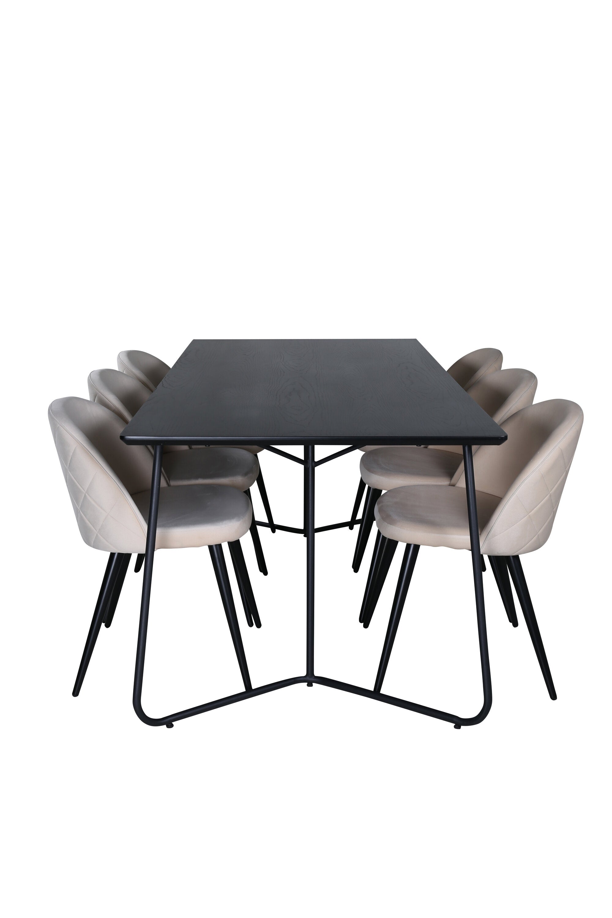 Venture Home Matgrupp Petra med stolarna Velvet
