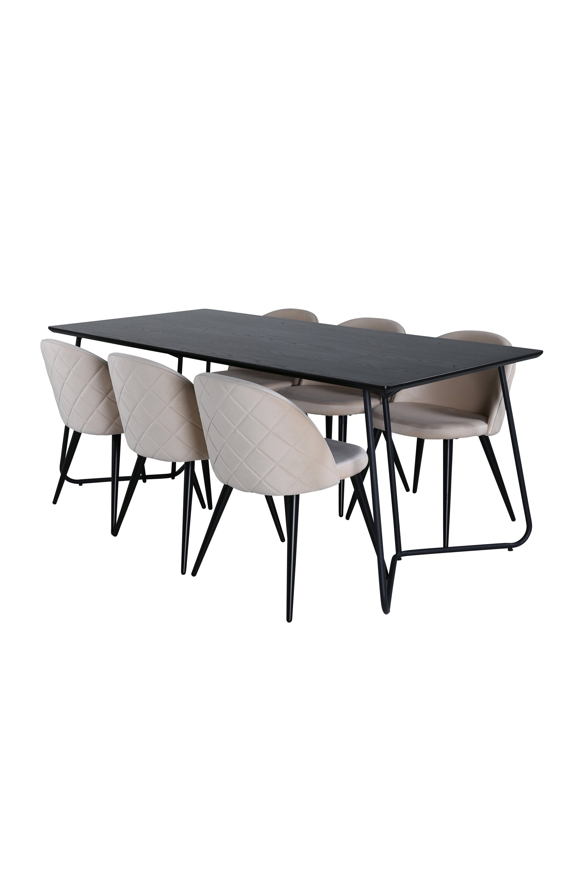 Venture Home Matgrupp Petra med stolarna Velvet