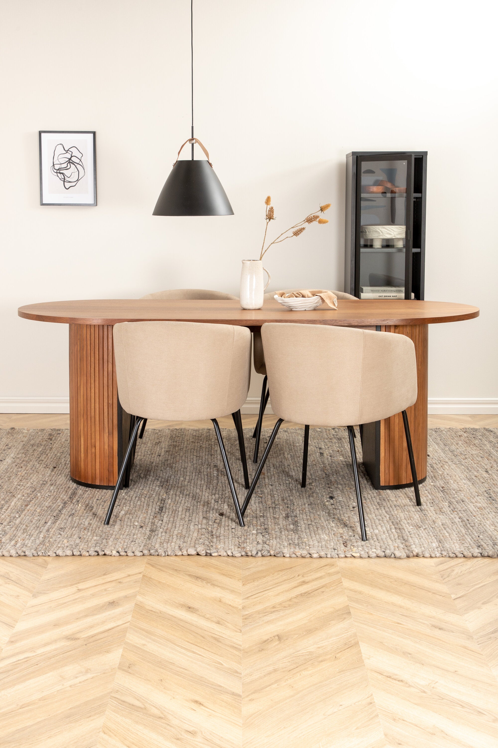 Venture Home Bianca Oval Matgrupp
