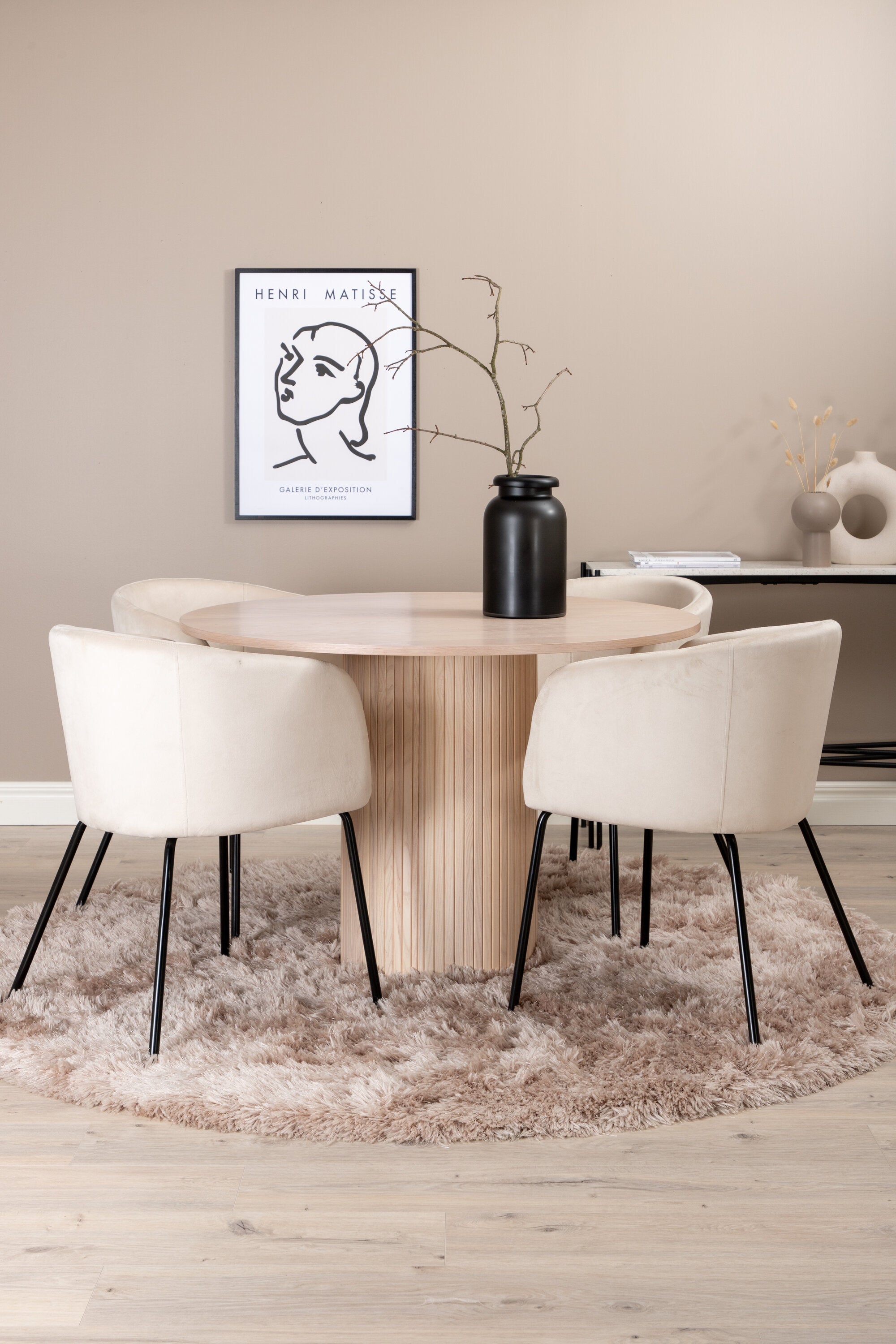 Venture Home Bianca Rund Matgrupp