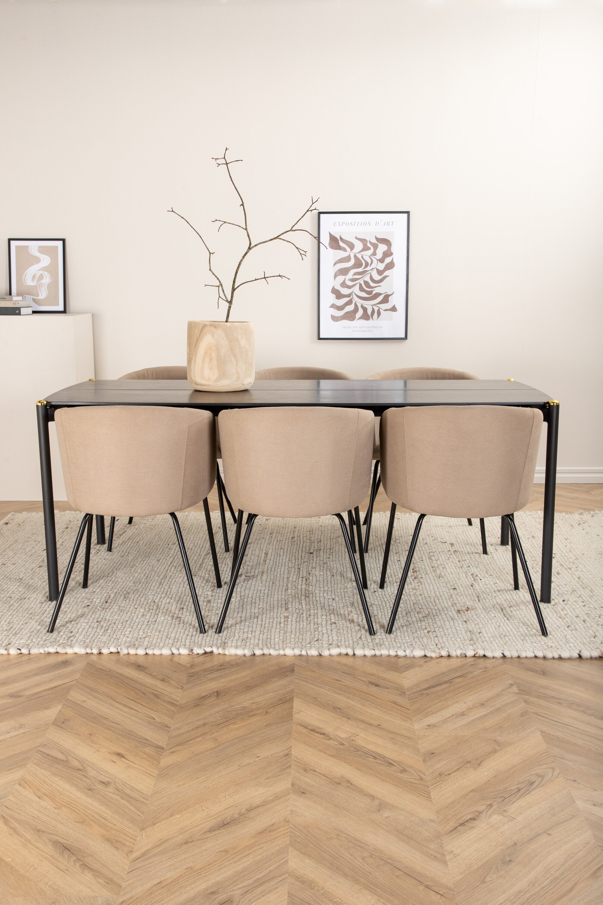 Venture Home Matgrupp Pelle med stolarna Berit