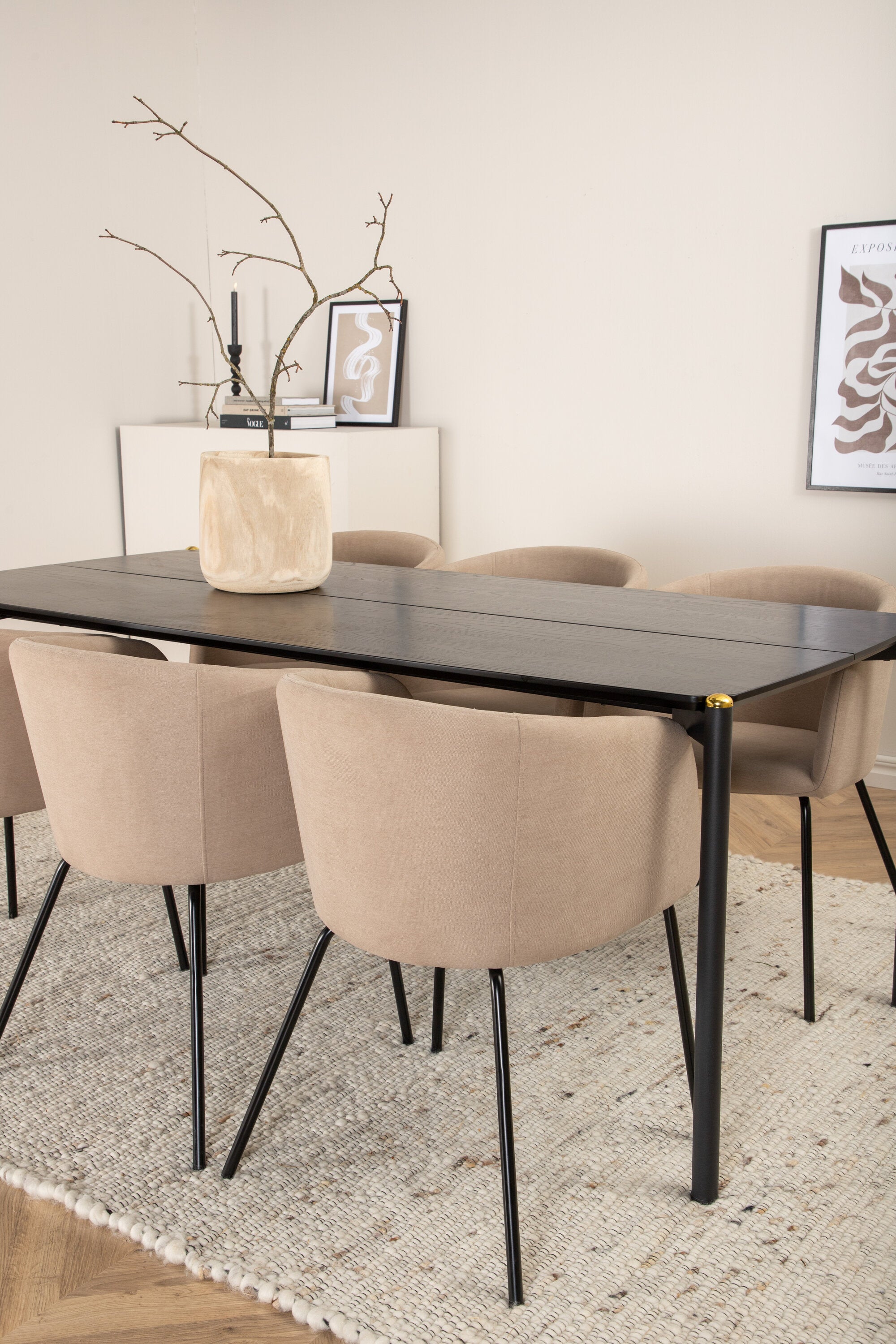 Venture Home Matgrupp Pelle med stolarna Berit