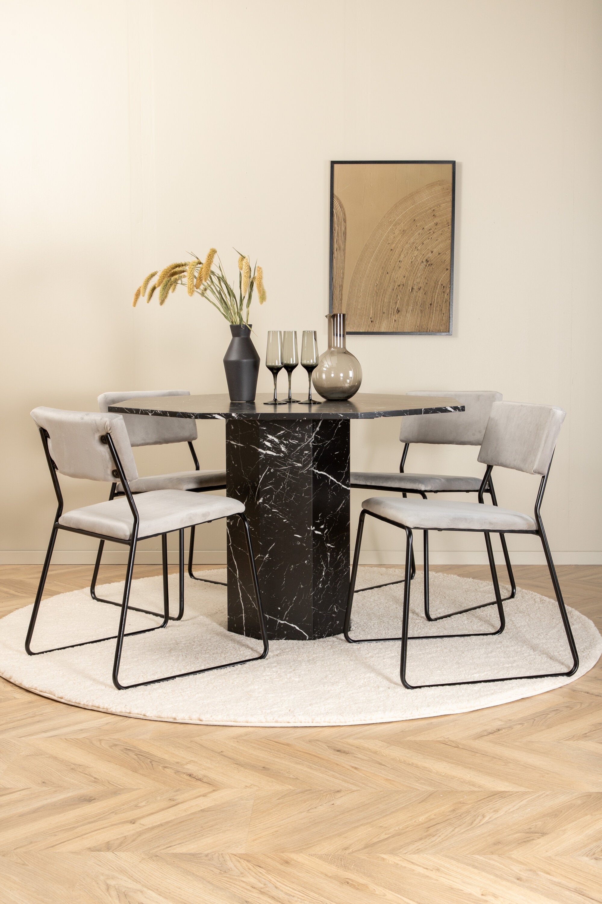 Venture Home Matgrupp Marbs med stolarna Kenth
