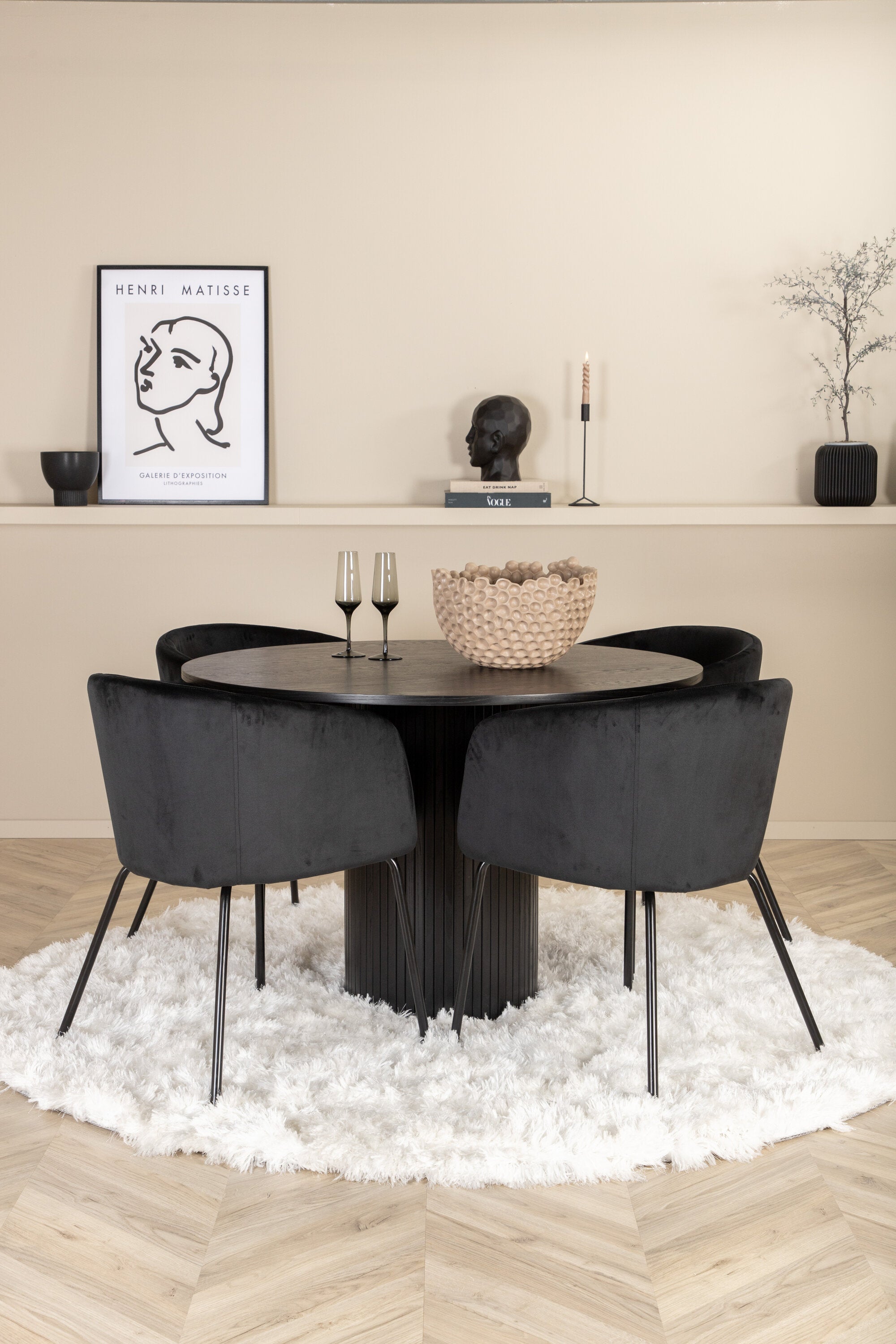Venture Home Bianca Rund Matgrupp